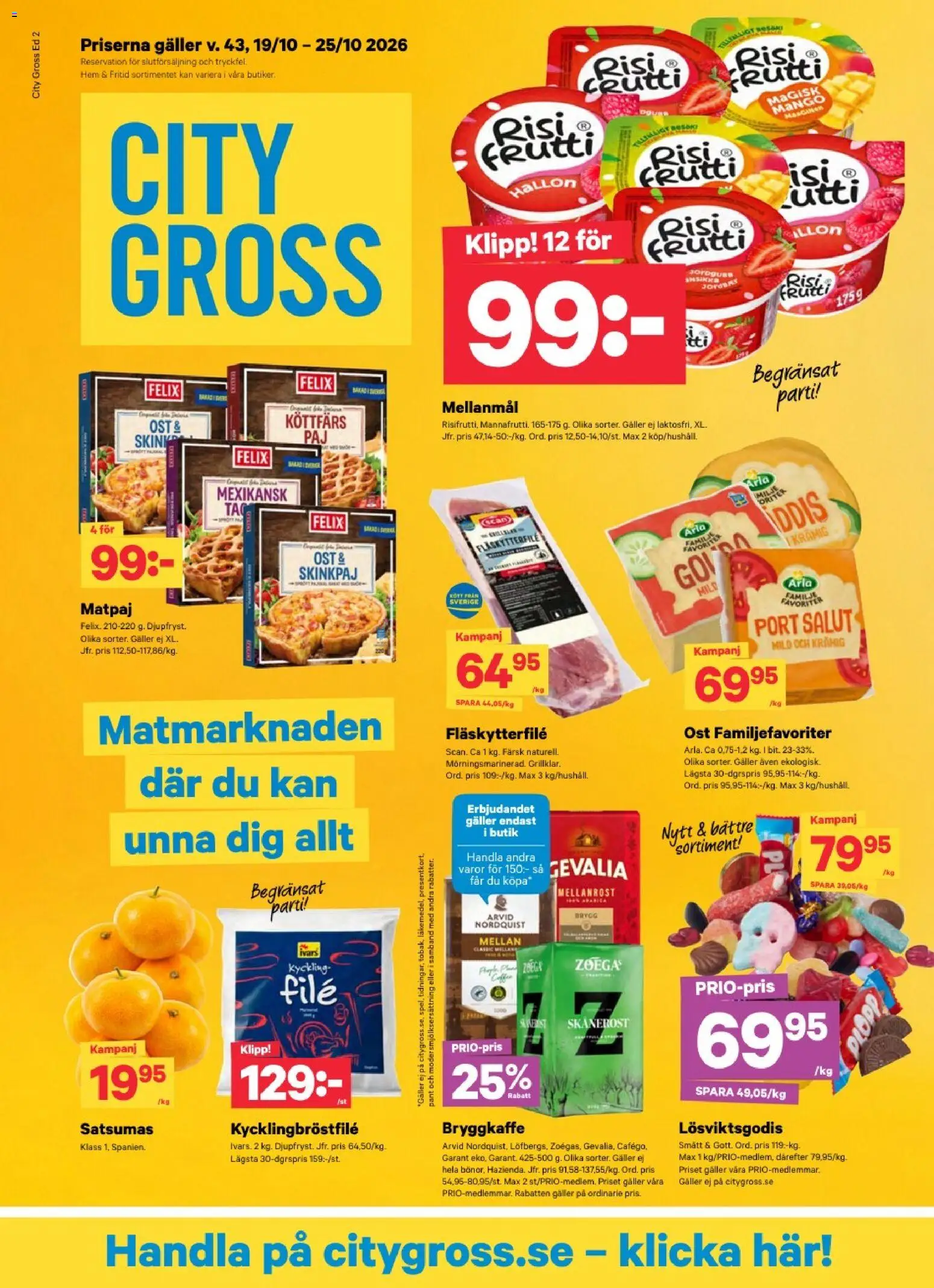 City Gross reklamblad aktuell från 24/10/2026 | Sida: 1
