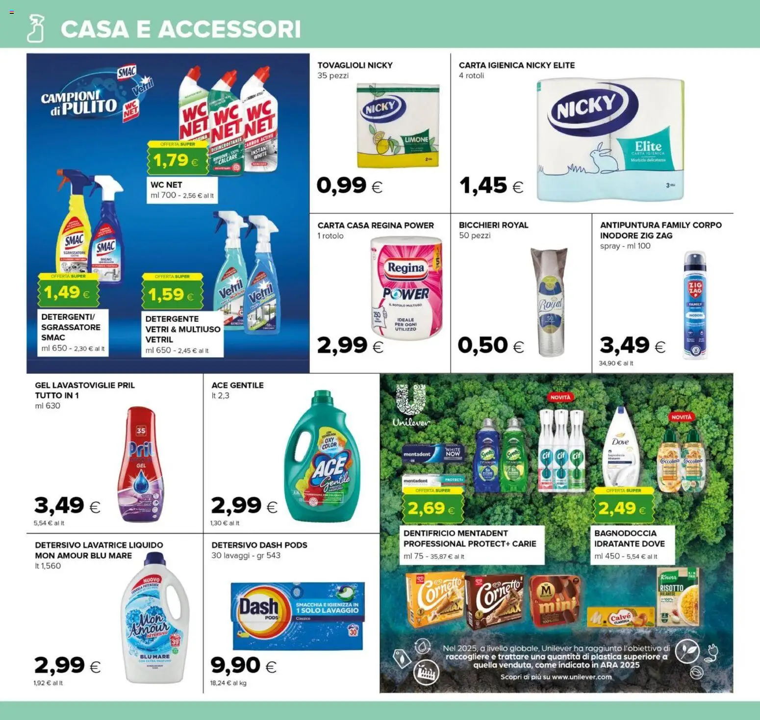 Volantino Oasi del 21.05.2026 | Pagina: 26 | Prodotti: Carta igienica, Detergente, Sgrassatore, Lavastoviglie