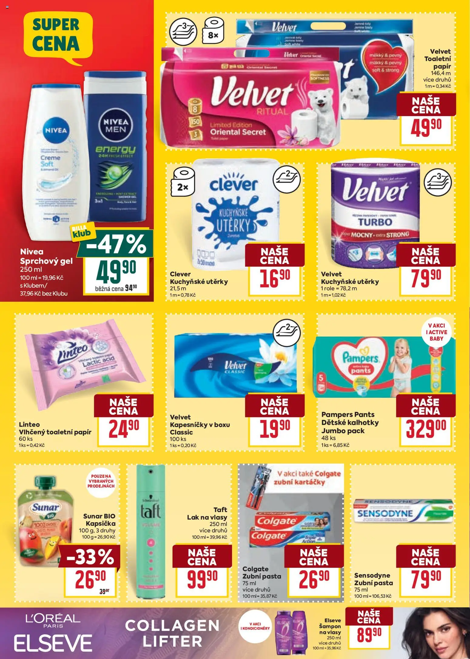 Billa Velký leták od 02.09.2026 | Strana: 32 | Produkty: Kuchyňské utěrky, Pampers, Clever, Pampers Pants