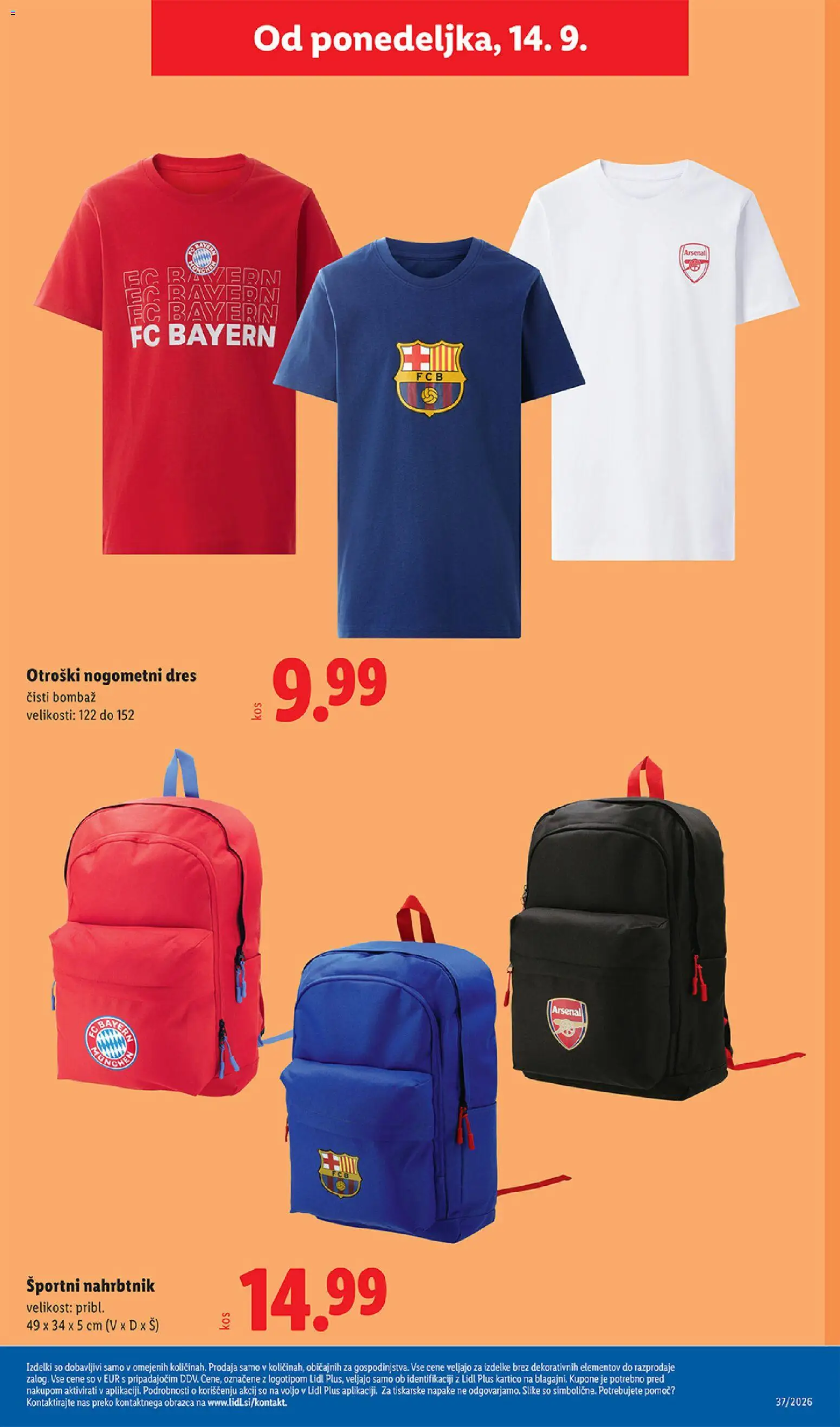 Novi Lidl katalog ponudbe – veljaven od 10.09.2026 | Stran: 52 | Izdelki: Nahrbtnik