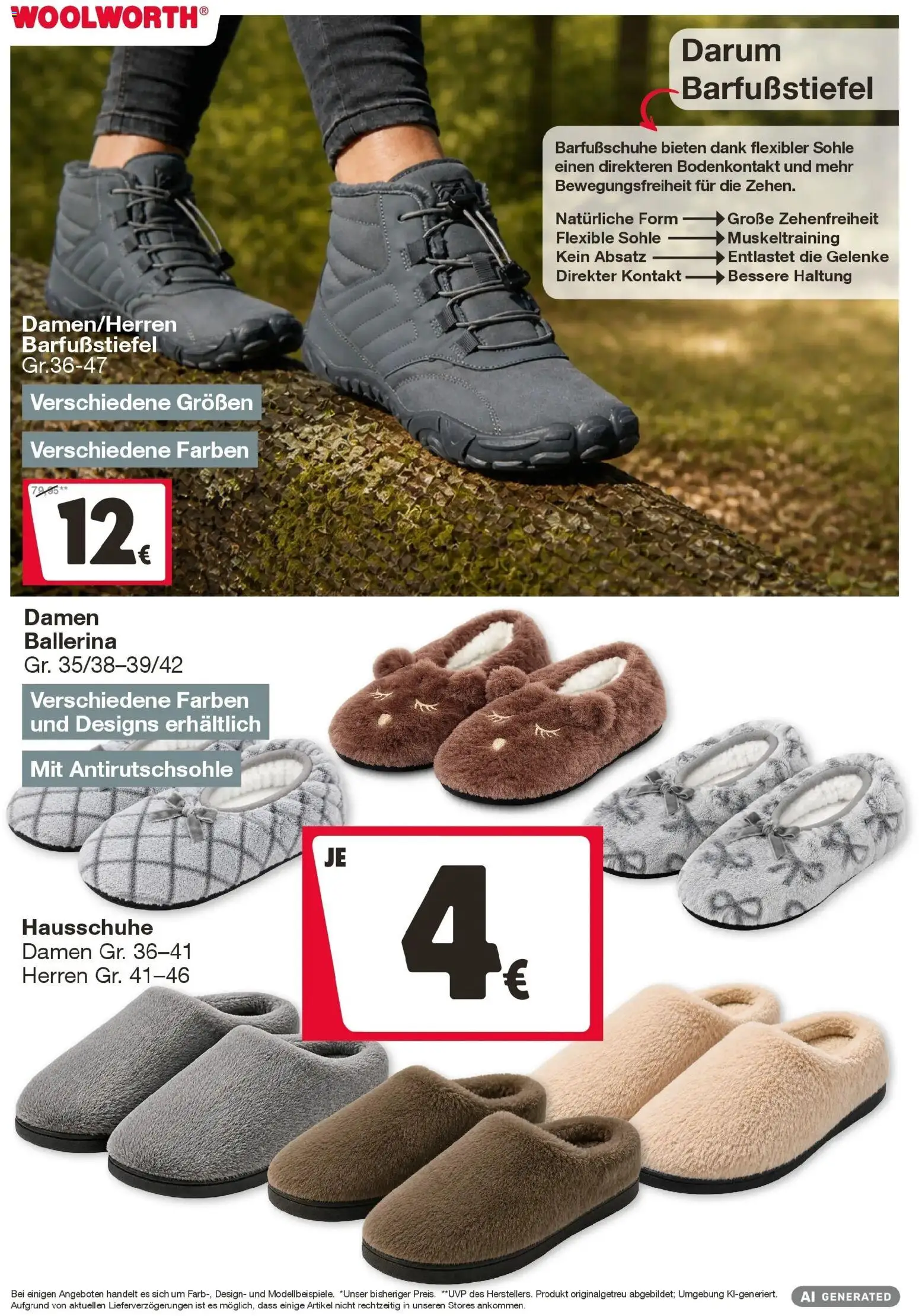 Woolworth Wochenangebote gültig ab 04.09.2026 | Seite: 16 | Produkte: Hausschuhe