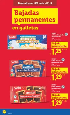Vista previa SONDEY Galletas mini estrellas chocolate blanco, Mini estrellas de chocolate blanco válido desde el 15.06.2026 | Página: 28