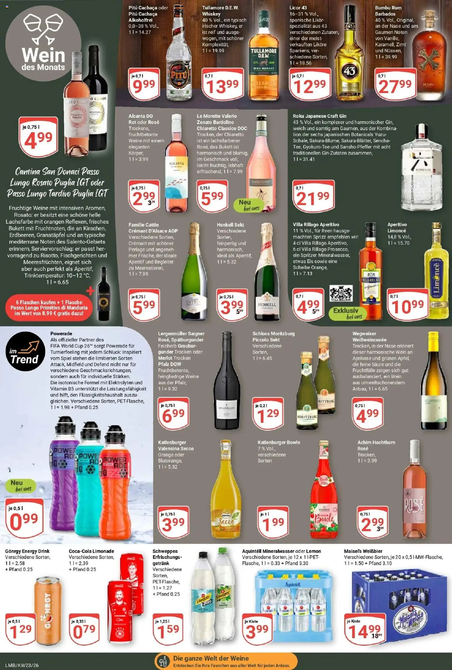 Globus Prospekt Limburg – gültig ab 01.06.2026 | Seite: 17 | Produkte: Rum, Valensina, Powerade, Gin
