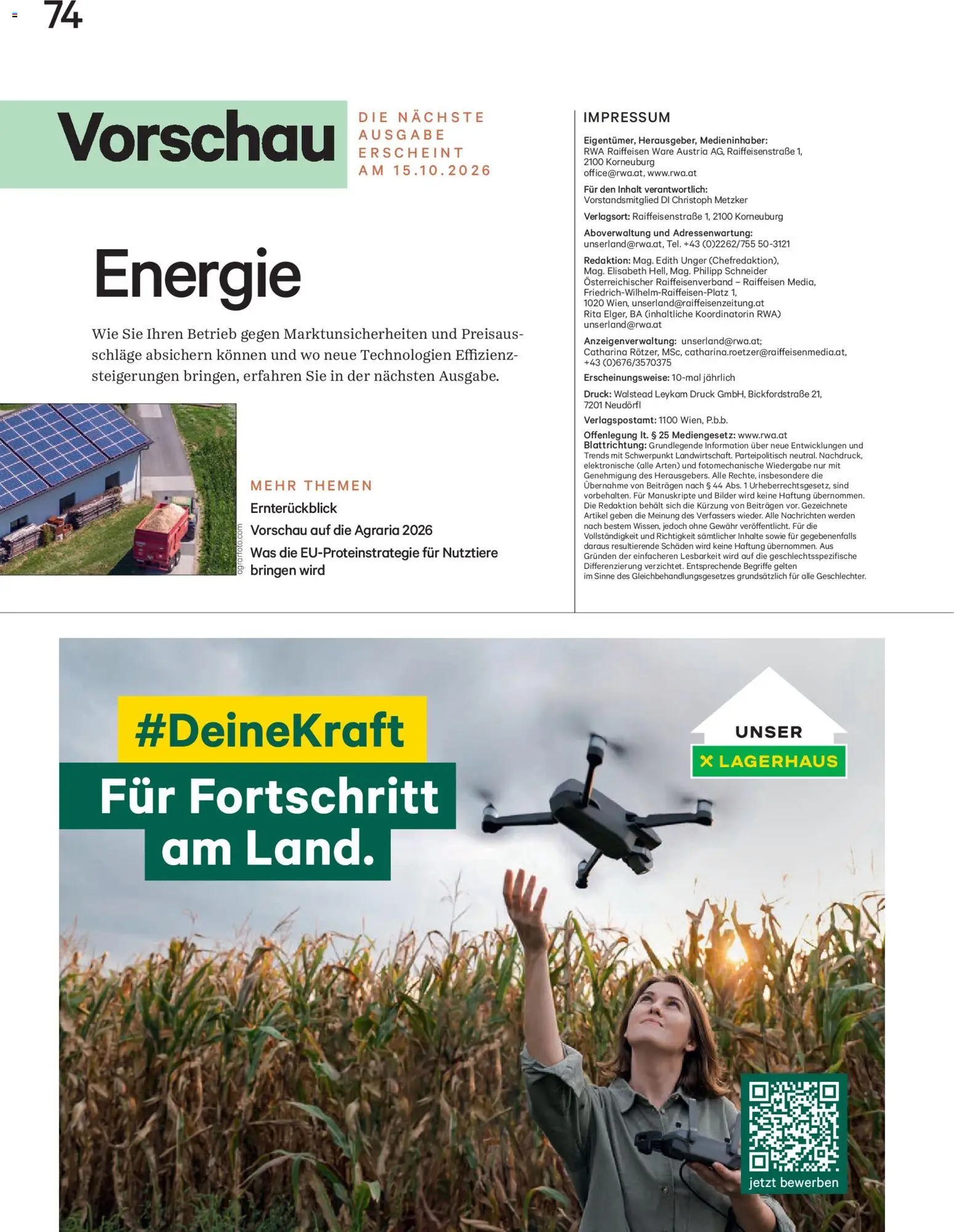 Lagerhaus Unser Land Oktober 2026 gültig ab 01.10.2026 | Seite: 74