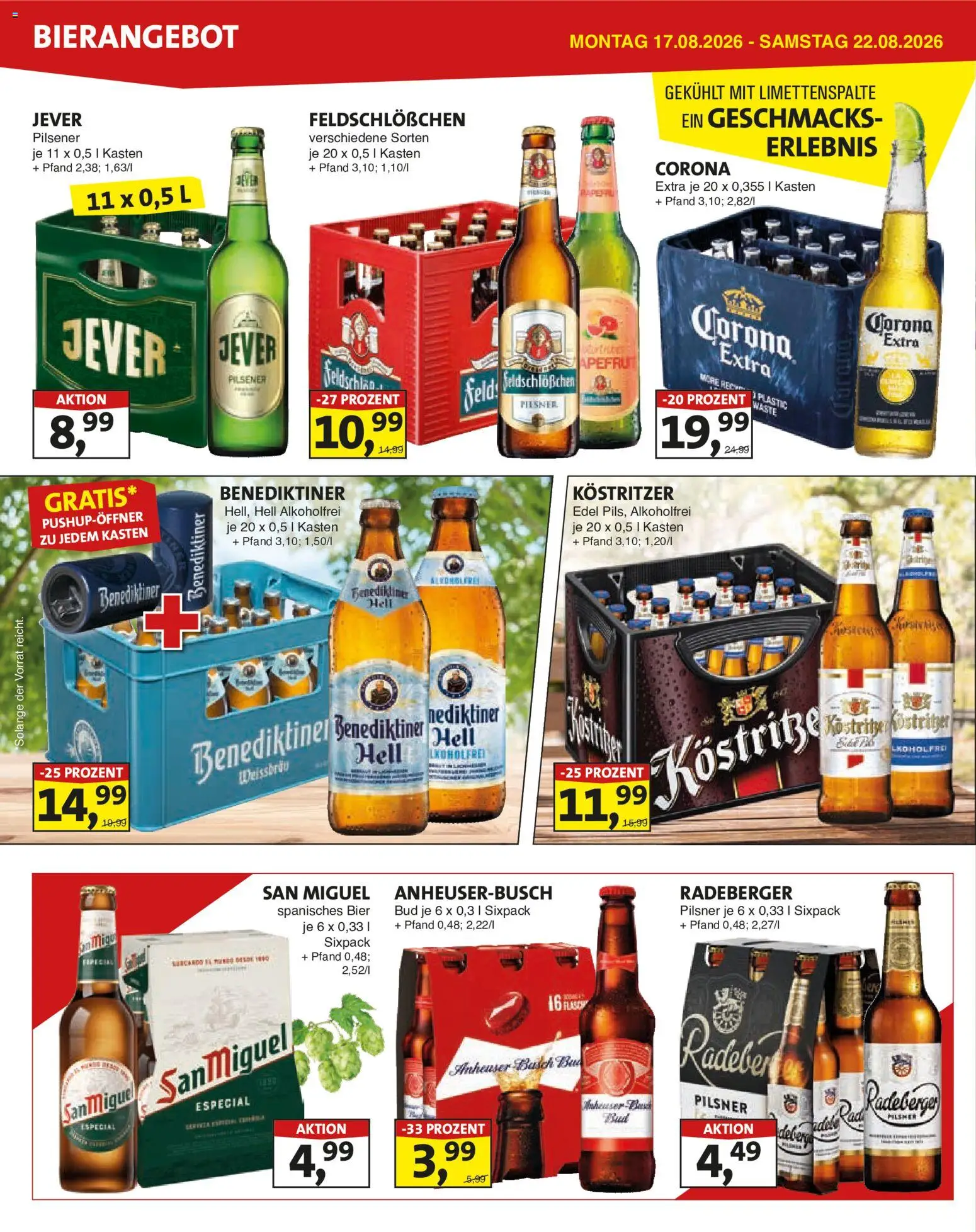 Lösch Depot Prospekt – gültig ab 17.08.2026 | Seite: 2 | Produkte: Kostritzer, Bier, Benediktiner hell, Jever
