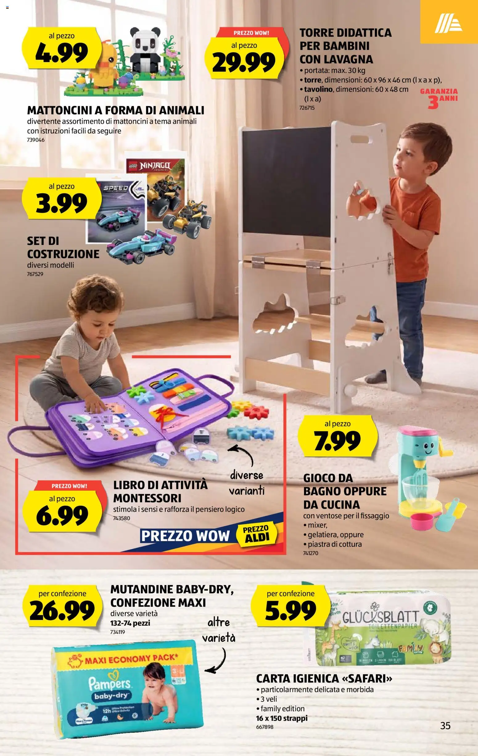 Aldi aktionen IT – gültig ab 03.09.2026 | Seite: 35 | Produkte: Pampers, Toilettenpapier