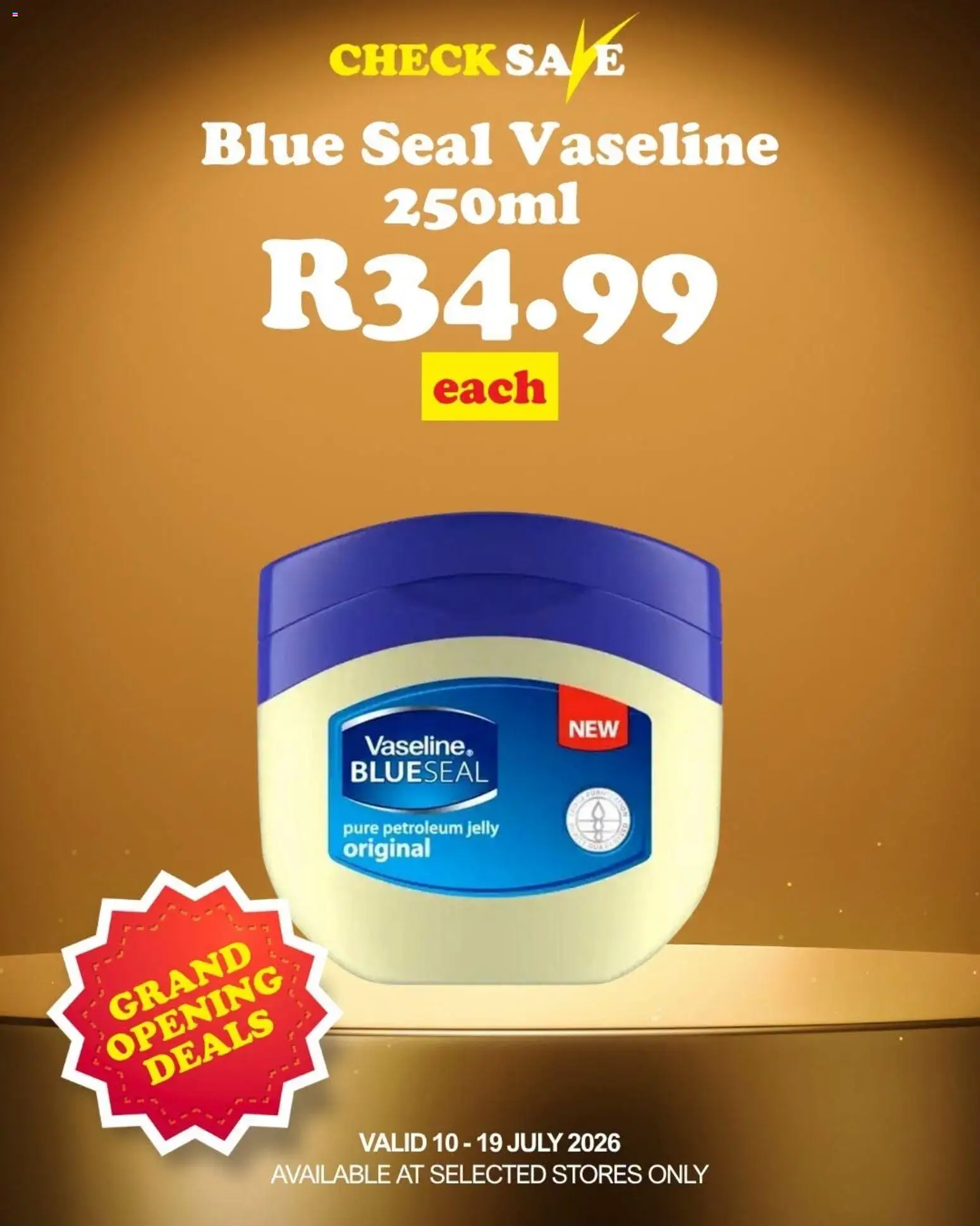 New Check Save catalogue – valid from 10/07/2026 | Page: 4 | Products: Petroleum jelly