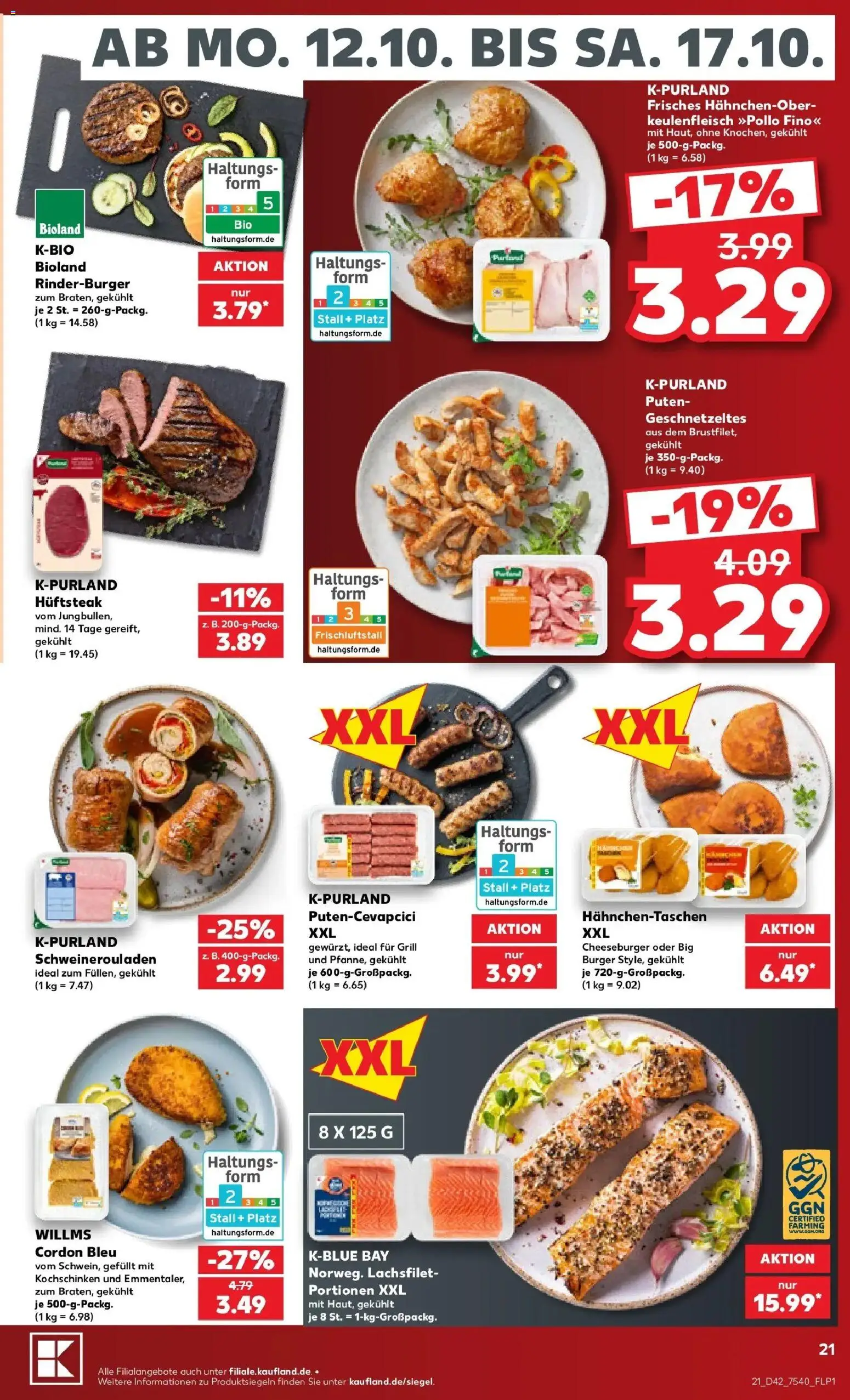 Prospekt Kaufland ab 12.10.2026 » Angebote Online zum Blättern | Seite: 25 | Produkte: Grill, Burger