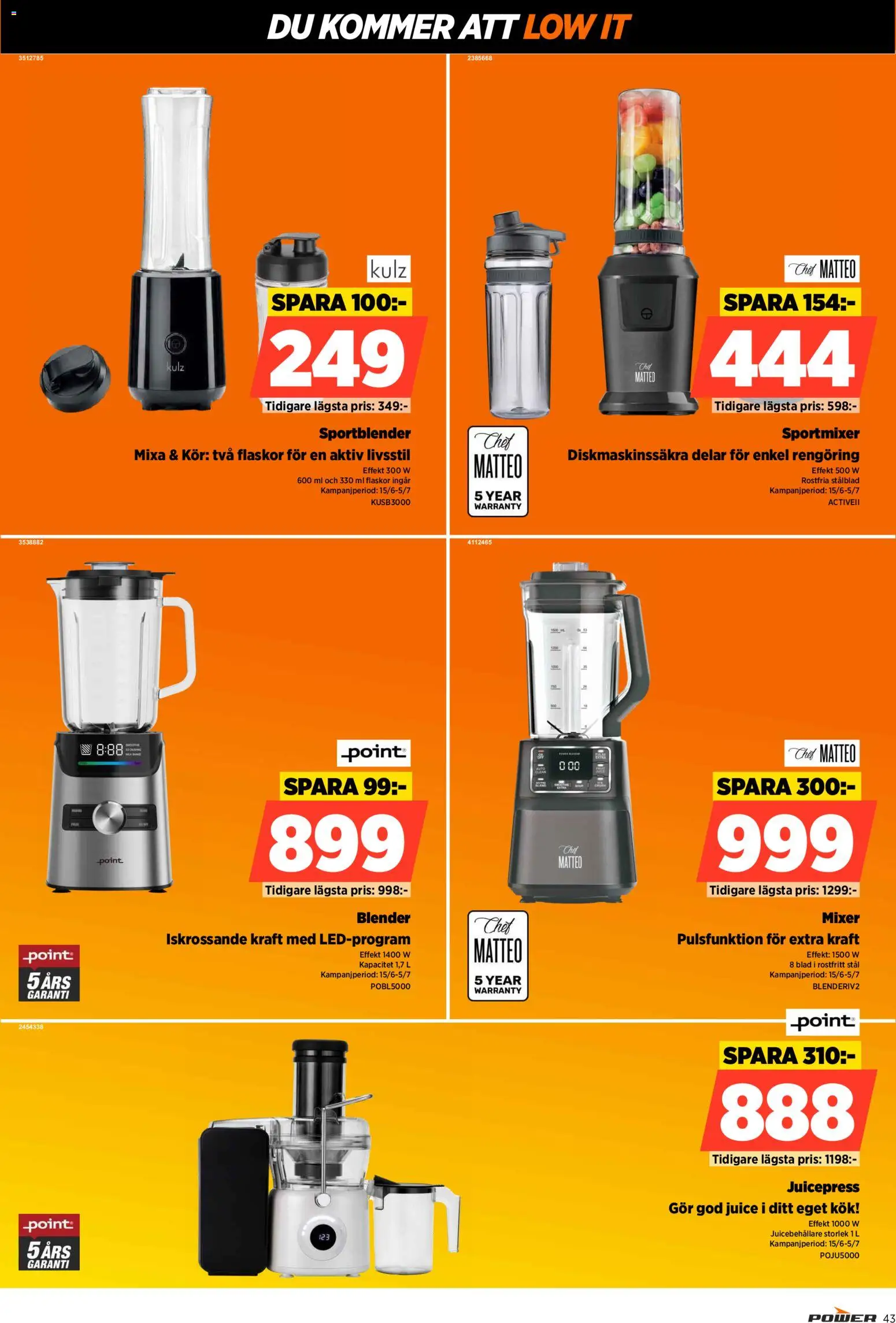 Power reklamblad aktuell från 22/06/2026 | Sida: 43