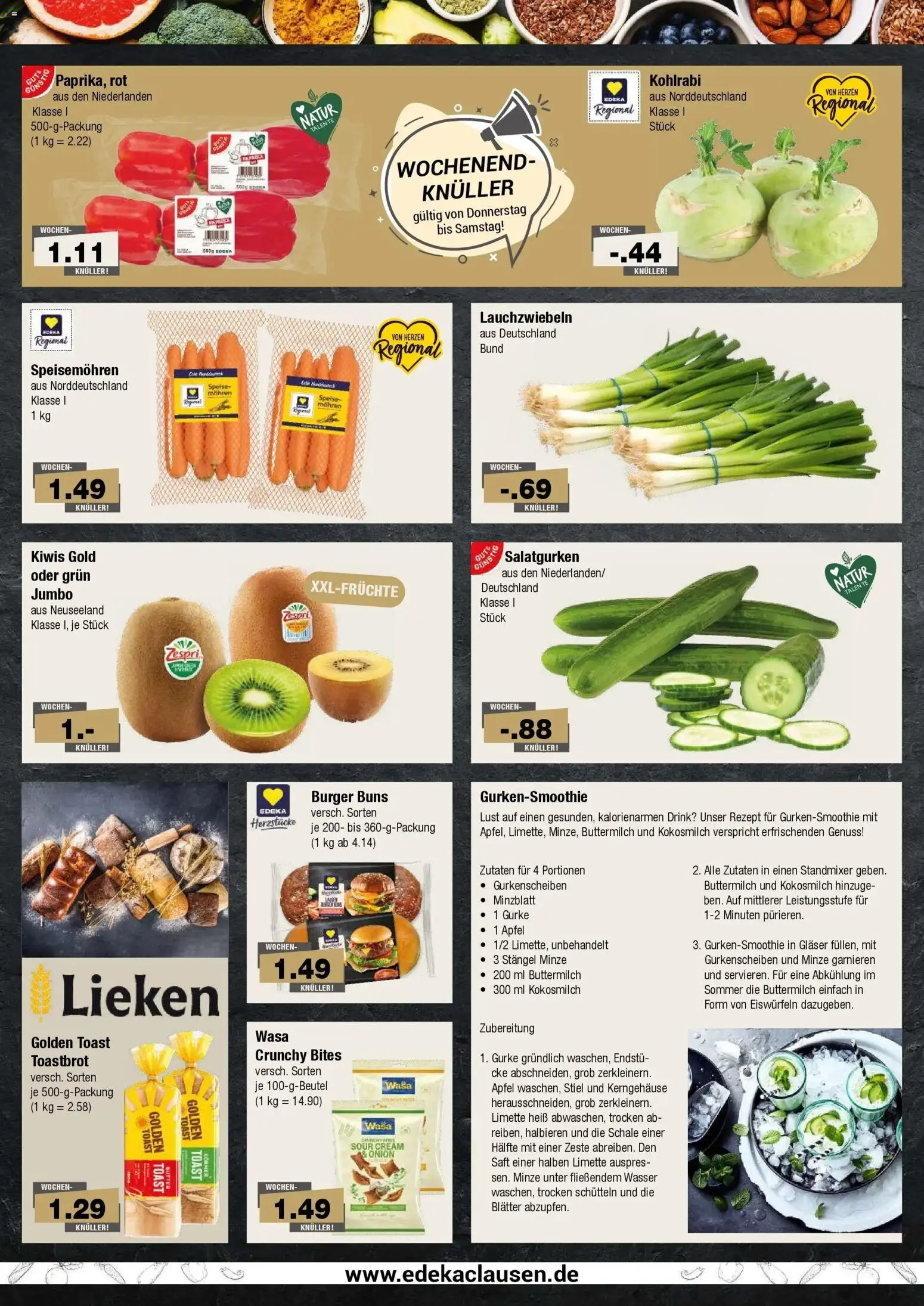 Edeka Prospekt Hamburg (ab 17.08.2026) » Angebote Online | Seite: 2 | Produkte: Buttermilch, Toastbrot, Kokosmilch, Limette
