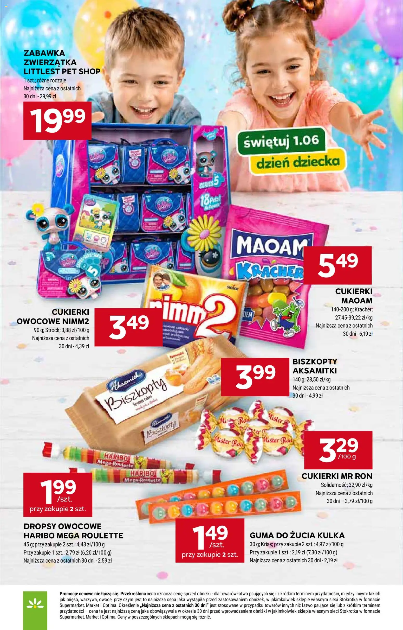 Stokrotka gazetka - Market od 28.05.2026 | Strona: 8 | Produkty: Stokrotka, Guma do żucia, Cukierki
