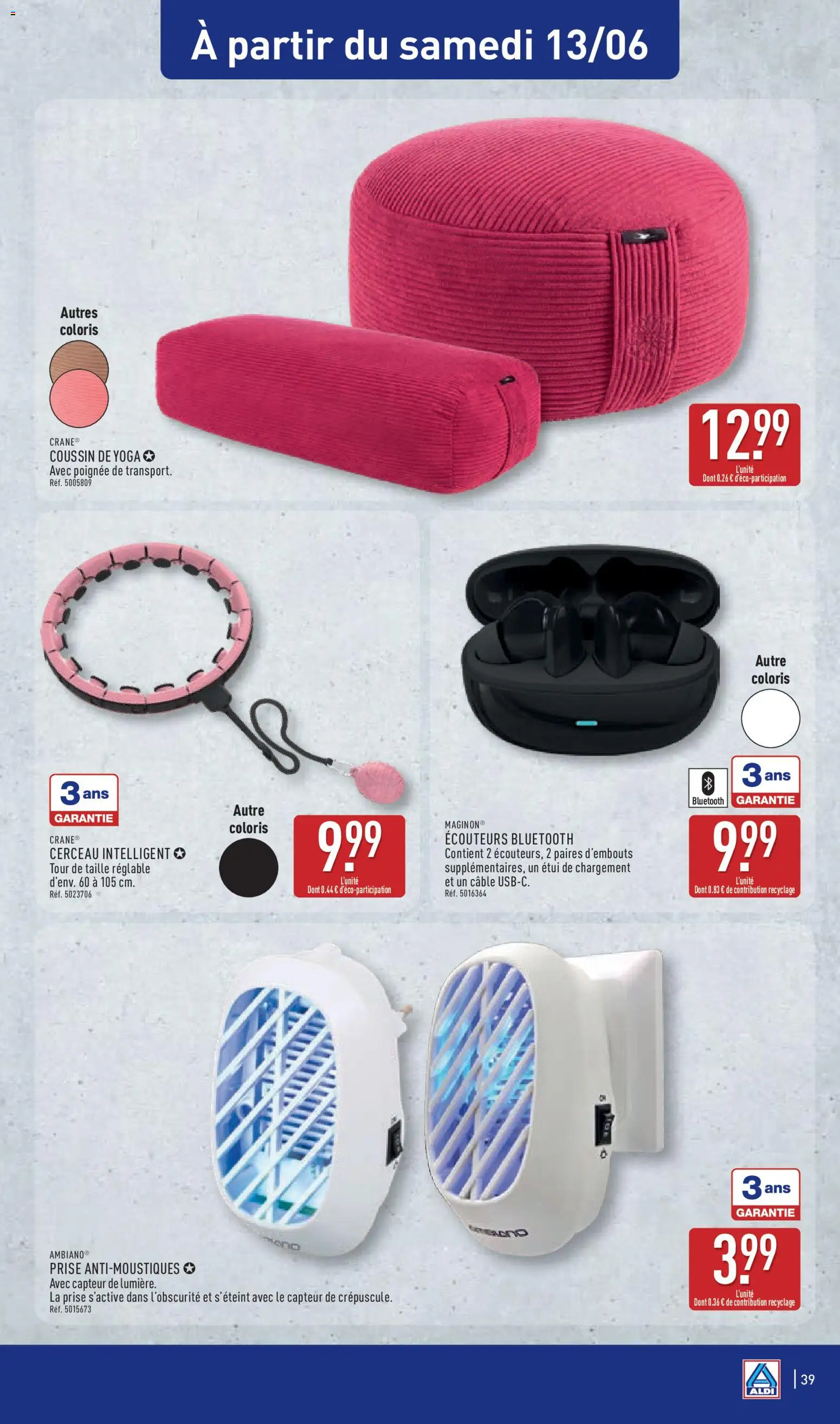 {H1} | Page: 43 | Produits: Écouteurs, Câble, Étui, Prise