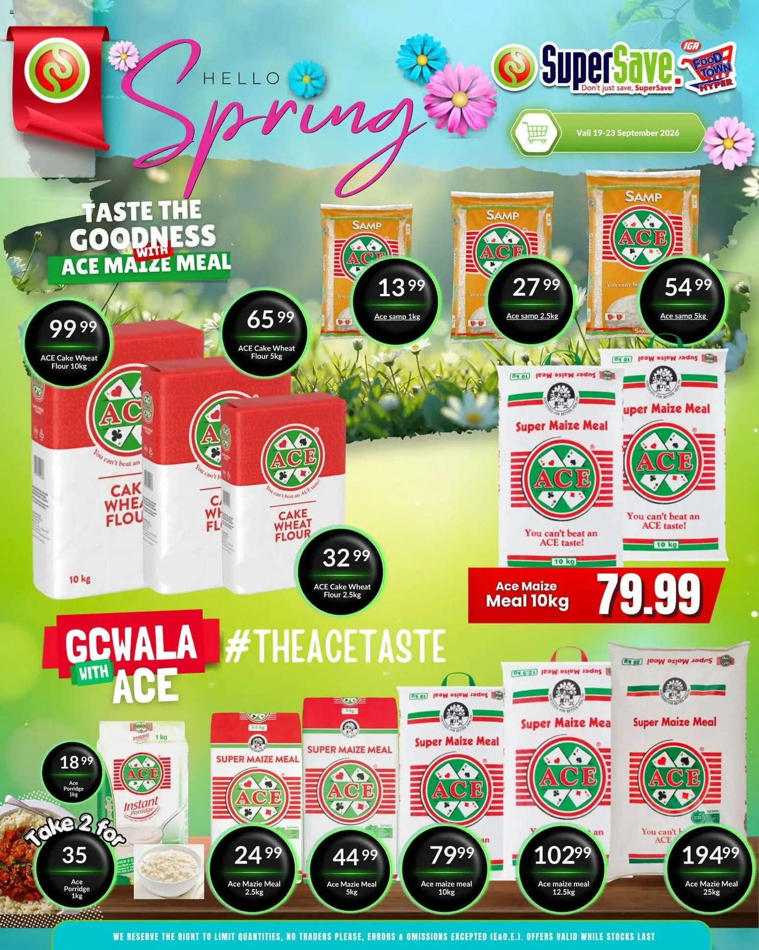 New Super Save catalogue – valid from 19/09/2026 | Page: 7 | Products: Cake, Flour, Maize meal, Porridge