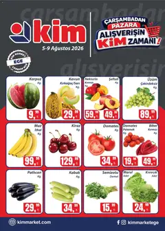 05 Ağustos 2026 tarihinden itibaren geçerli olan Kim Market kataloğu önizlemesi