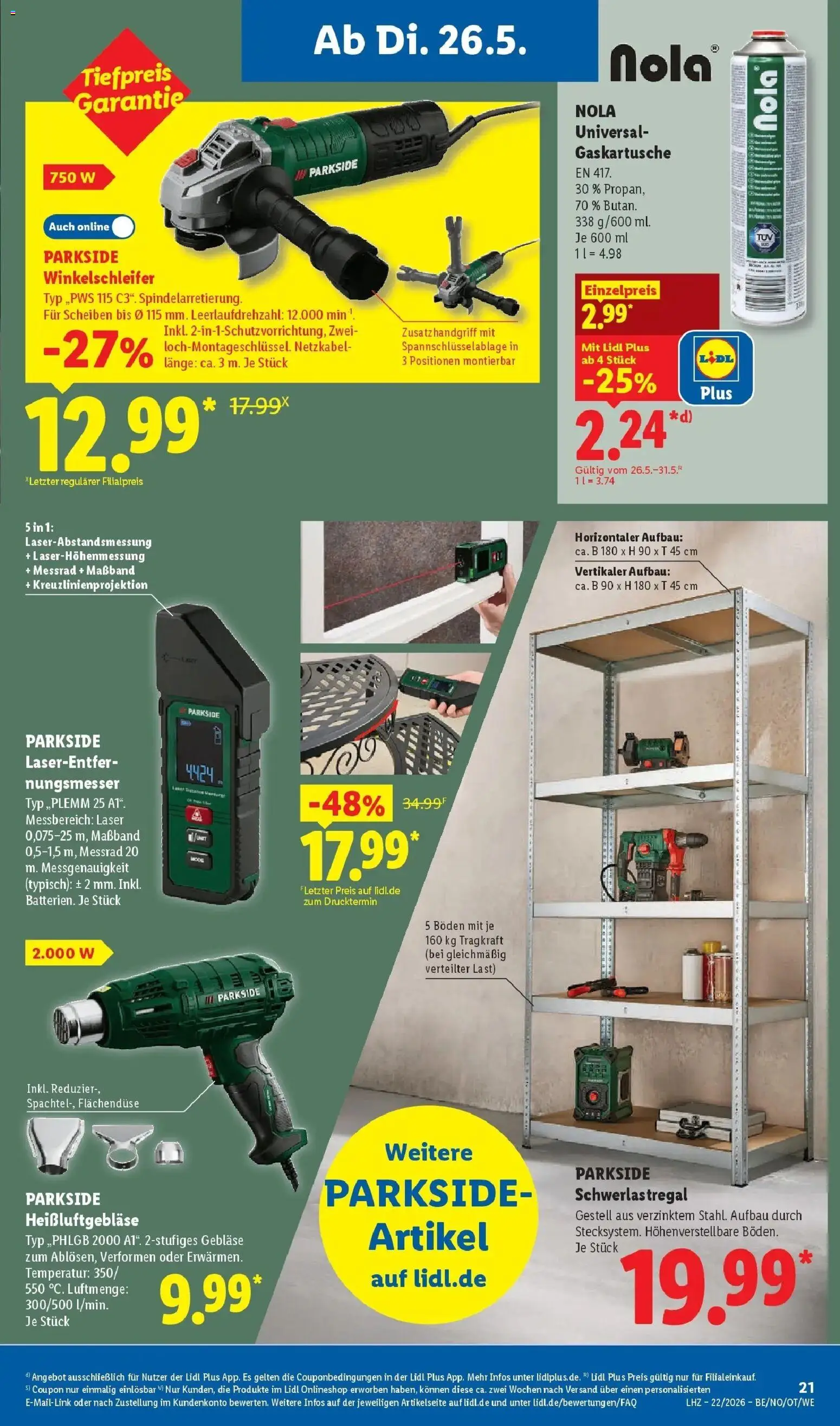 Lidl Prospekt Braunschweig – gültig ab 26.05.2026 | Seite: 33 | Produkte: Schwerlastregal