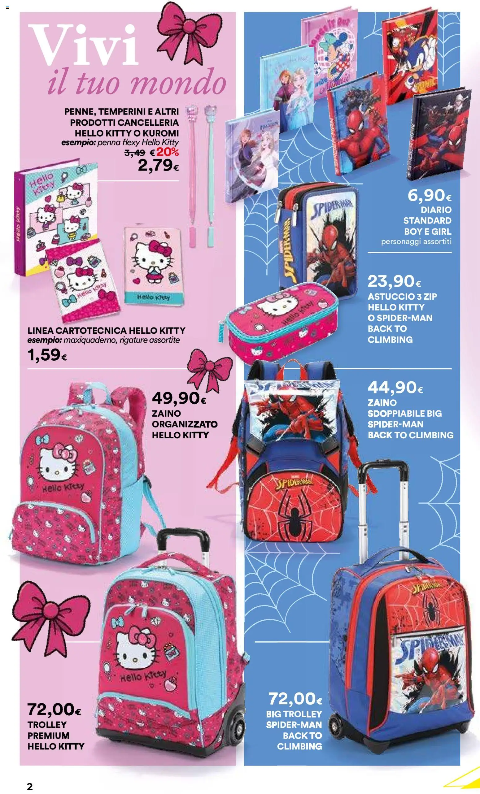 Volantino Ipercoop del 09/07/2026 | Pagina: 2 | Prodotti: Zaino, Astuccio, Trolley