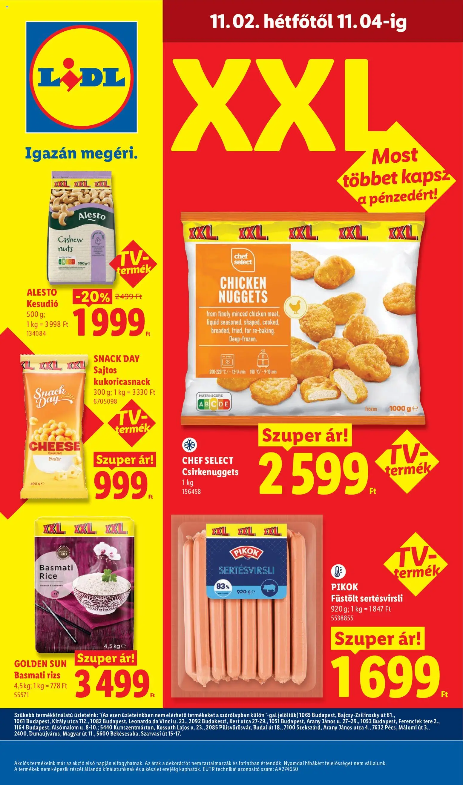 Lidl akciós ujság - amely érvényes a következő dátumtól: 2026.10.29. | Oldal: 72