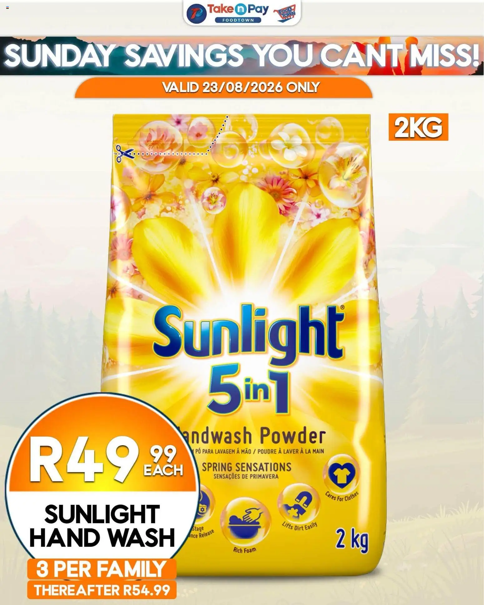 New Take n Pay catalogue – valid from 23/08/2026 | Page: 5 | Products: Powder, Foam