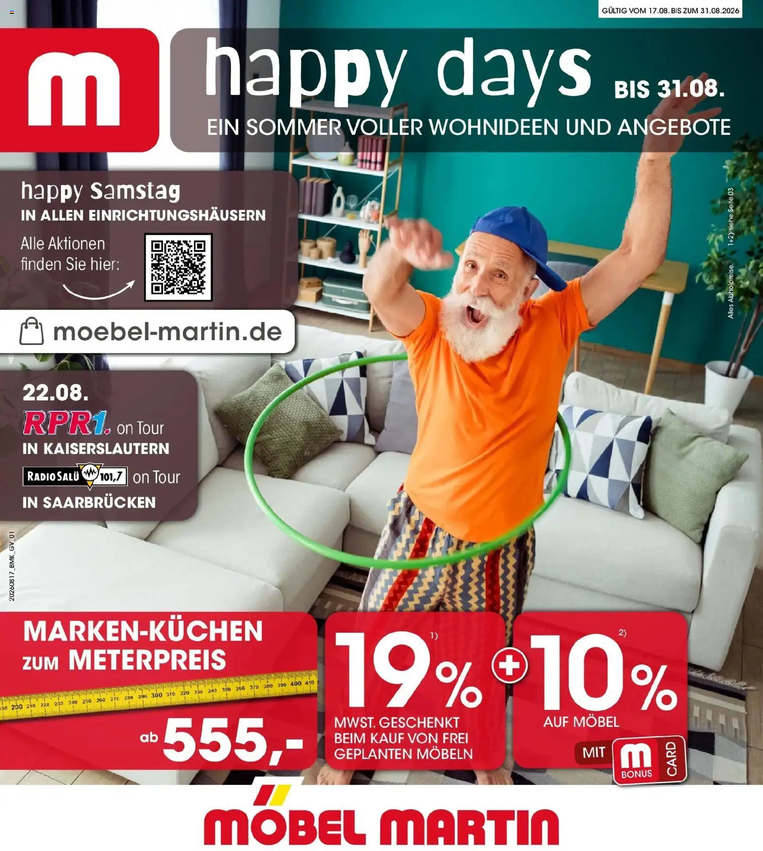 Möbel Martin - Möbel Martin: Wochenangebote (ab 17.08.2026) zum Blättern | Seite: 1 | Produkte: Radio