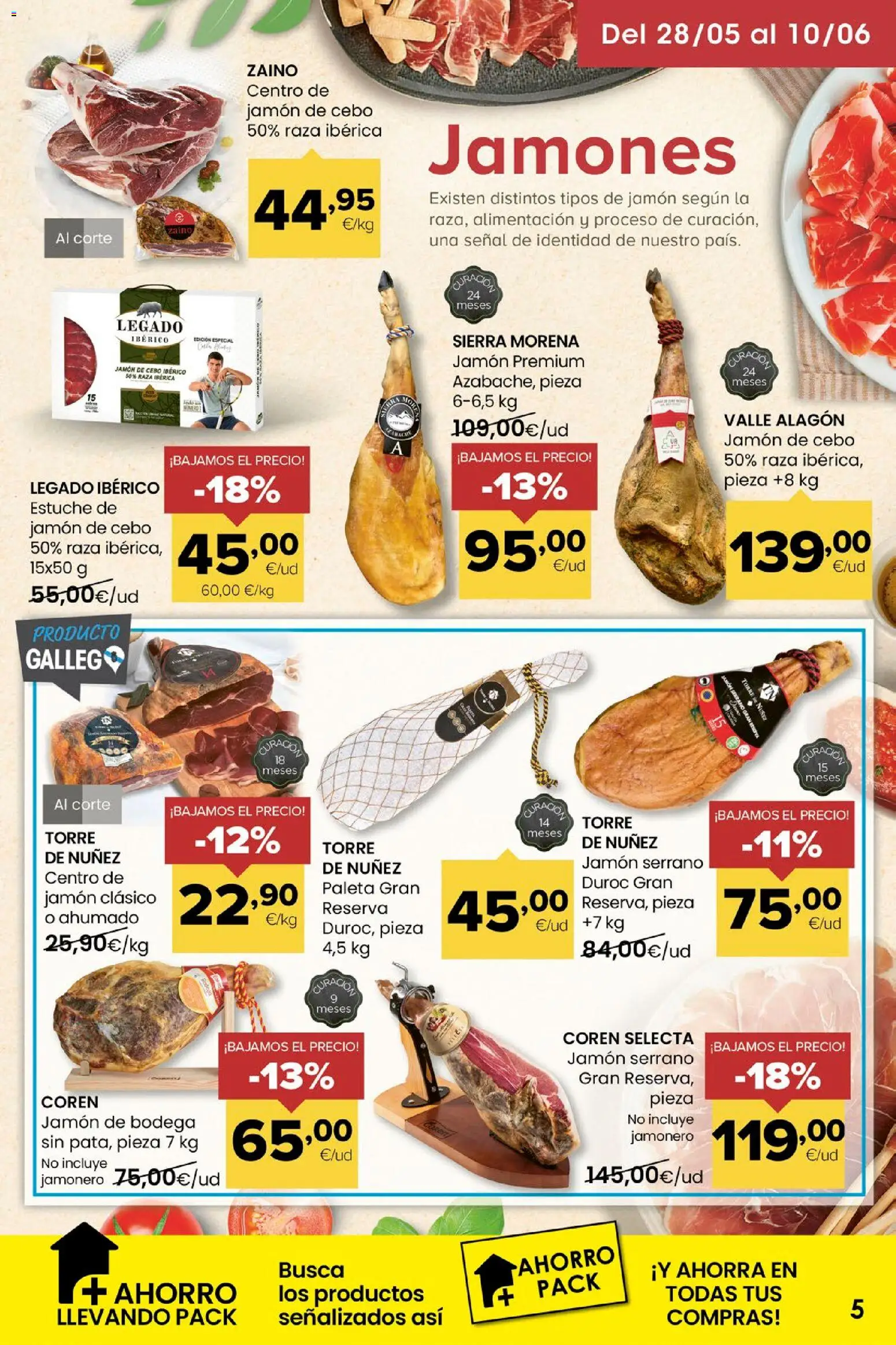 Eroski Miramos por ti! │ válido desde el 28.05.2026 | Página: 5 | Productos: Jamón serrano, Jamón