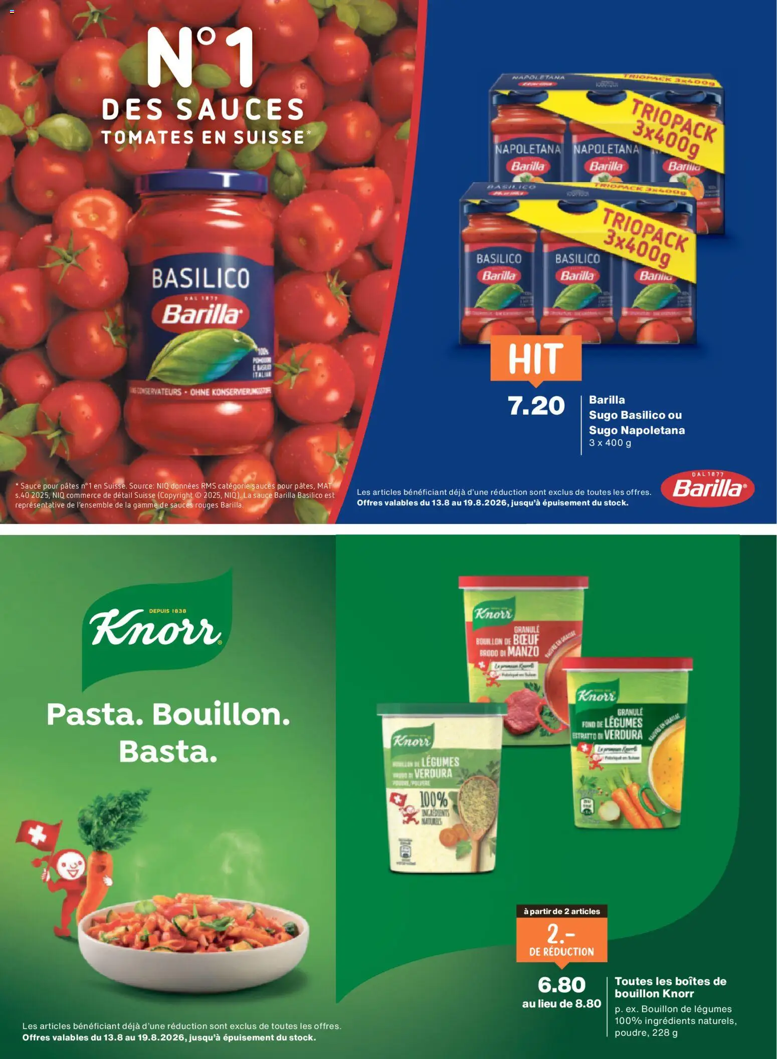 Migros aktionen Magazine FR – gültig ab 12.08.2026 | Seite: 22 | Produkte: Barilla, Pasta