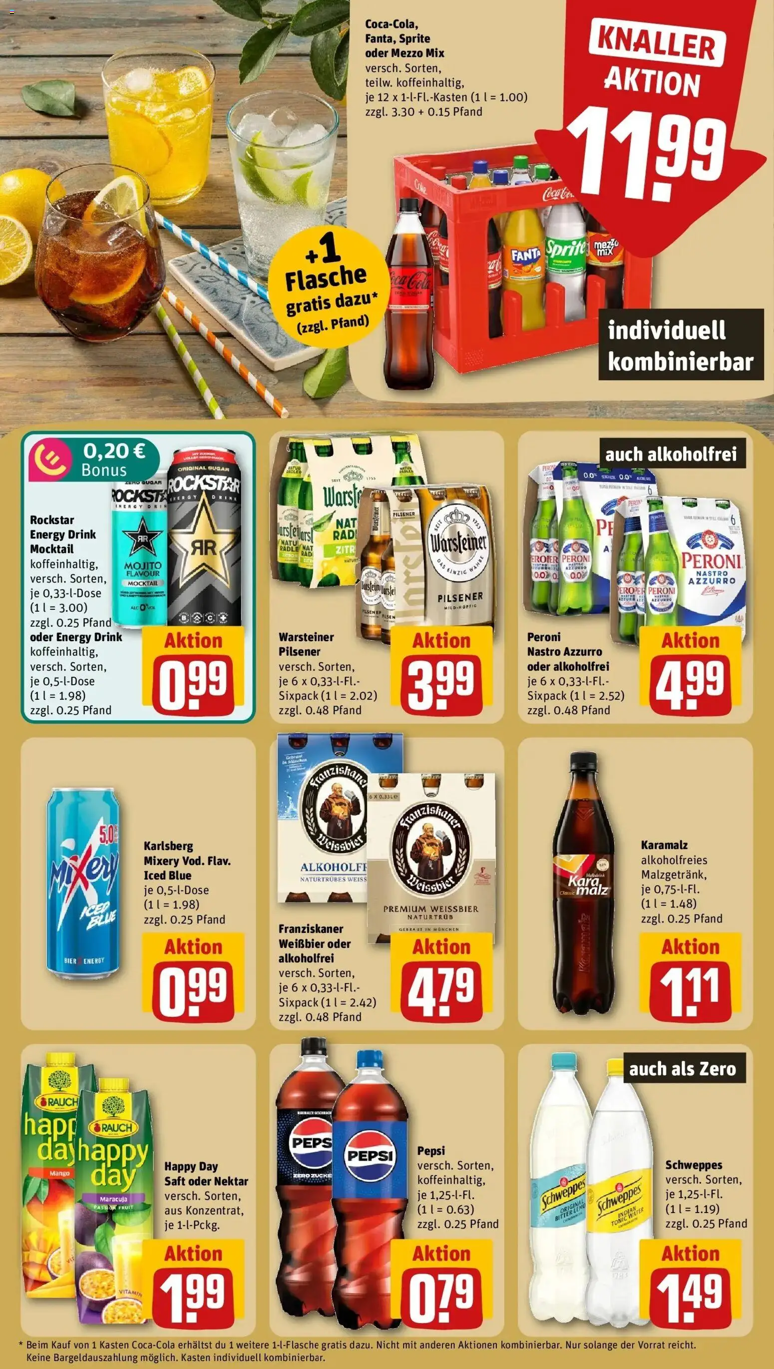 REWE Prospekt ab 12.10.2026 zum Blättern » Angebote | Seite: 10 | Produkte: Mezzo mix, Sprite, Energy, Warsteiner