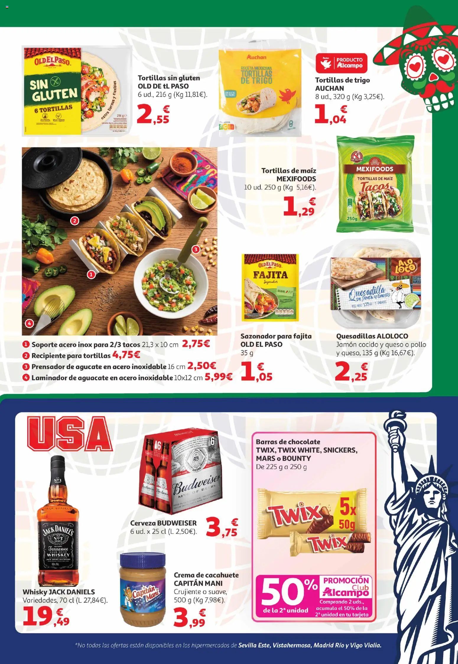 Alcampo Canarias │ válido desde el 07.04.2026 | Página: 13 | Productos: Chocolate, Jamón cocido, Sazonador, Laminador