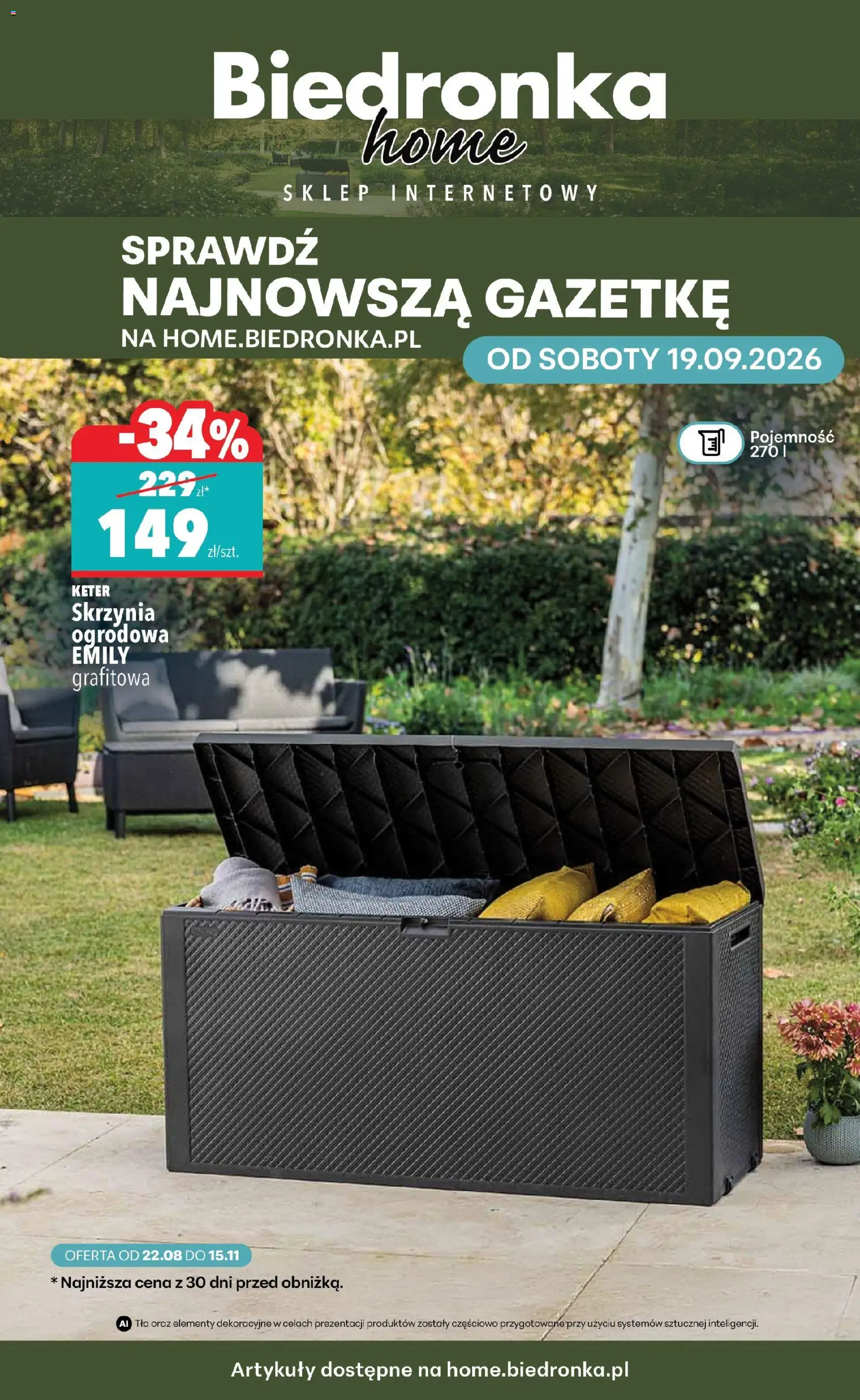 Biedronka gazetka - Home od 19.09.2026 | Strona: 1