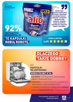 Pogląd oferty "Aldi Gazetka - Wielki test" - ważna od 17.02.2025 | Strona: 33 | Produkty: Oxy, Zmywarka, Zapach, Kapsułki do zmywarki