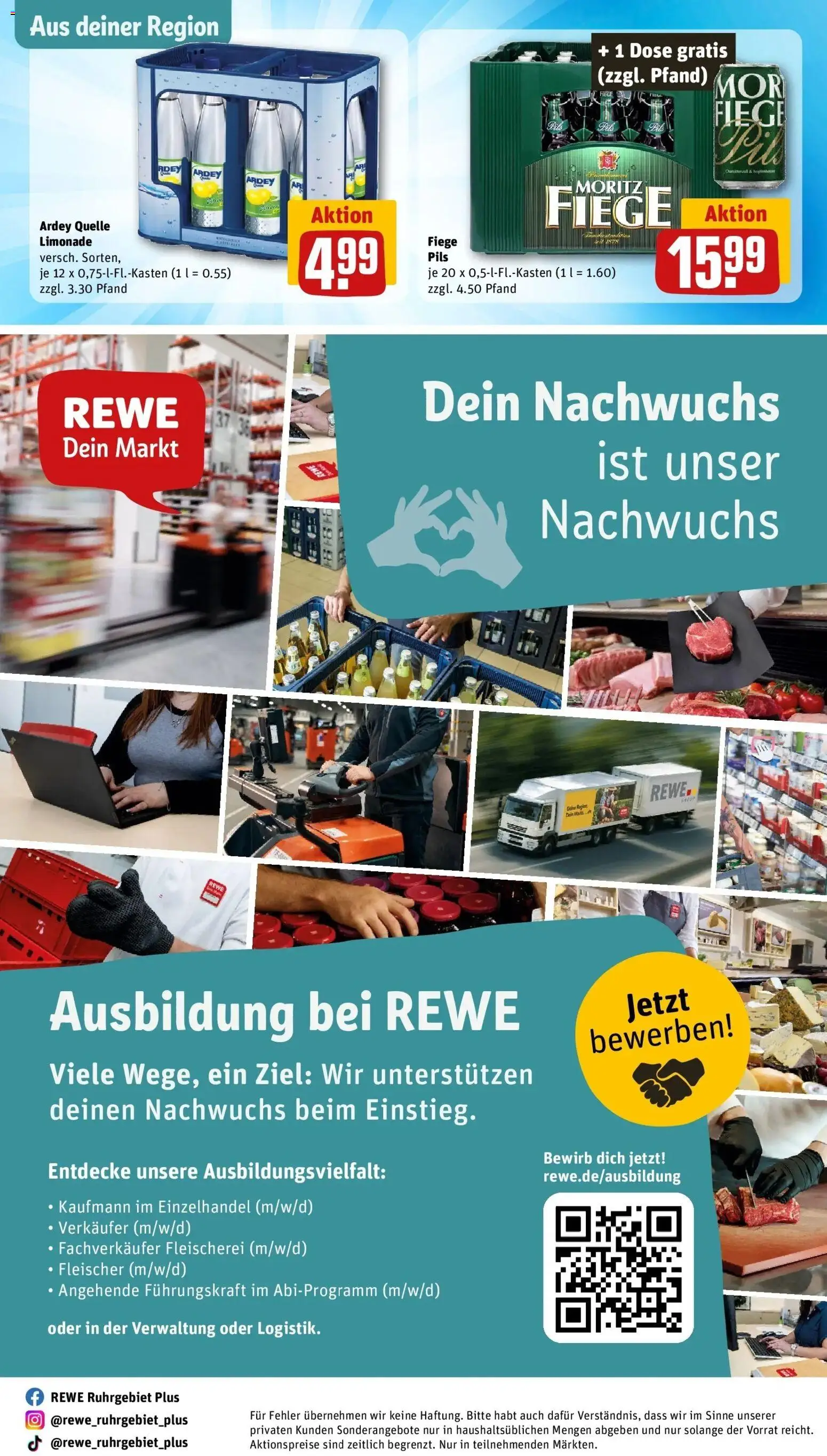 REWE Prospekt ab 07.09.2026 zum Blättern » Angebote | Seite: 32 | Produkte: Pils, Limonade