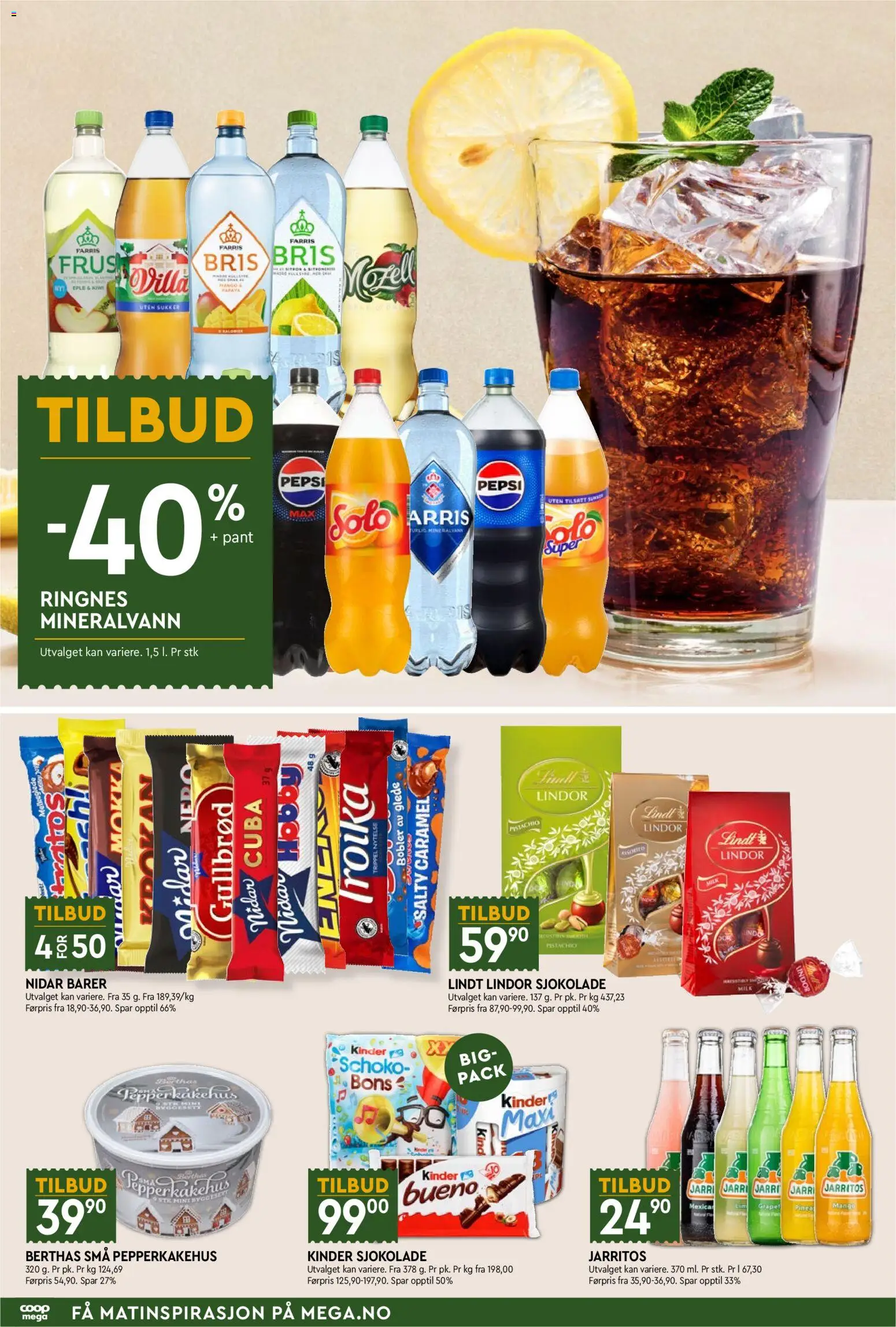 {H1} | Side: 6 | Produkter: Farris, Sjokolade, Kiwi, Lindor