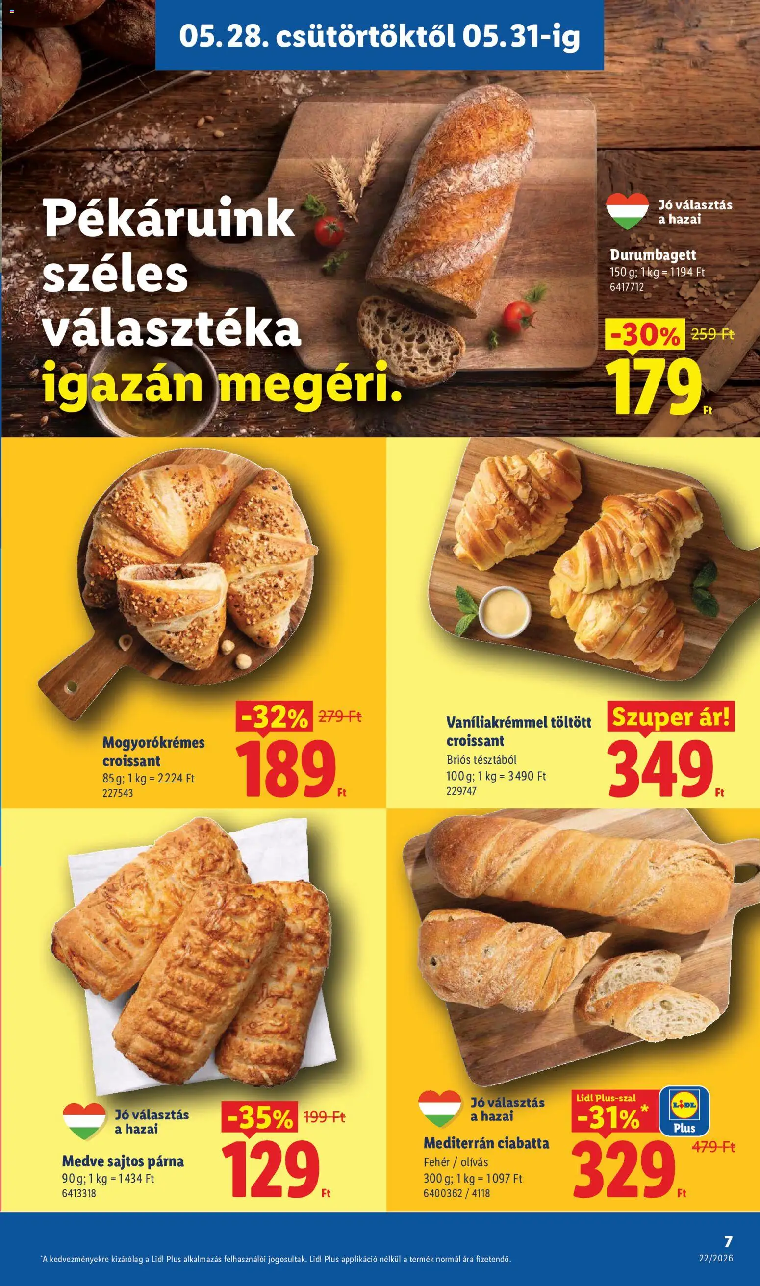 Lidl akciós ujság - amely érvényes a következő dátumtól: 28.05.2026 | Oldal: 7