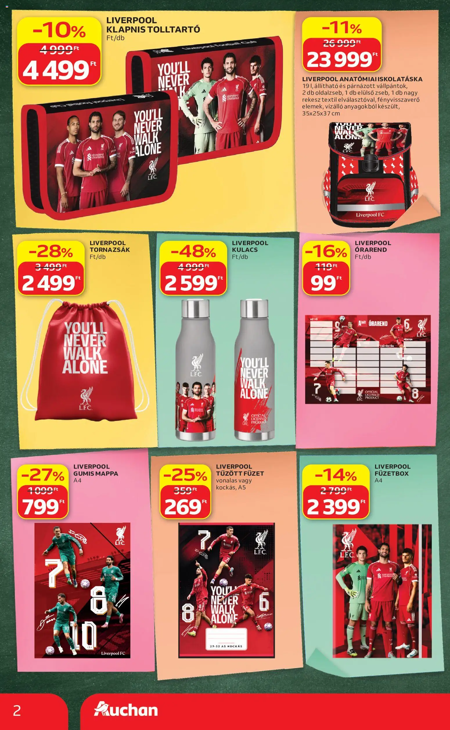 Auchan akciós ujság - amely érvényes a következő dátumtól: 2026.07.23. | Oldal: 2 | Termékek: Tolltartó, Kulacs