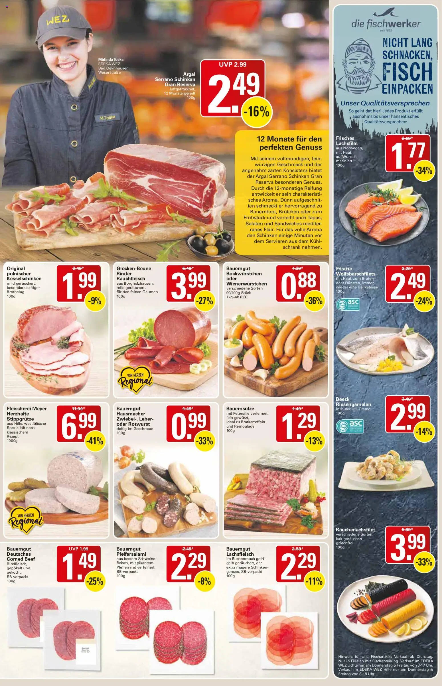 WEZ Prospekt – gültig ab 28.09.2026 | Seite: 5 | Produkte: Bad, Fisch, Bauerngut, Schinken