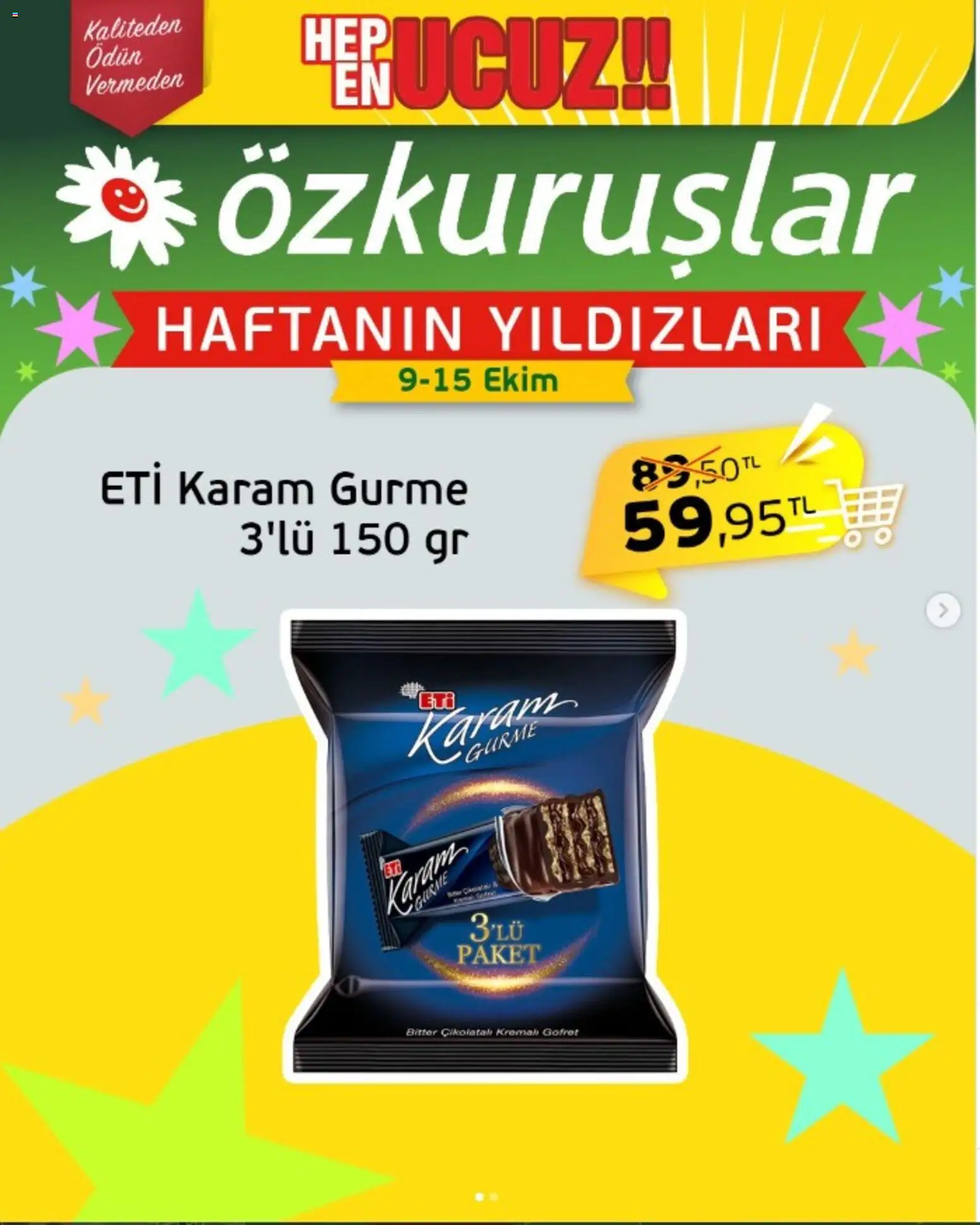 Özkuruşlar - Haftanın yıldızları - 09 Ekim 2026 tarihinden itibaren geçerlidir | Sayfa: 2 | Ürünler: Gofret