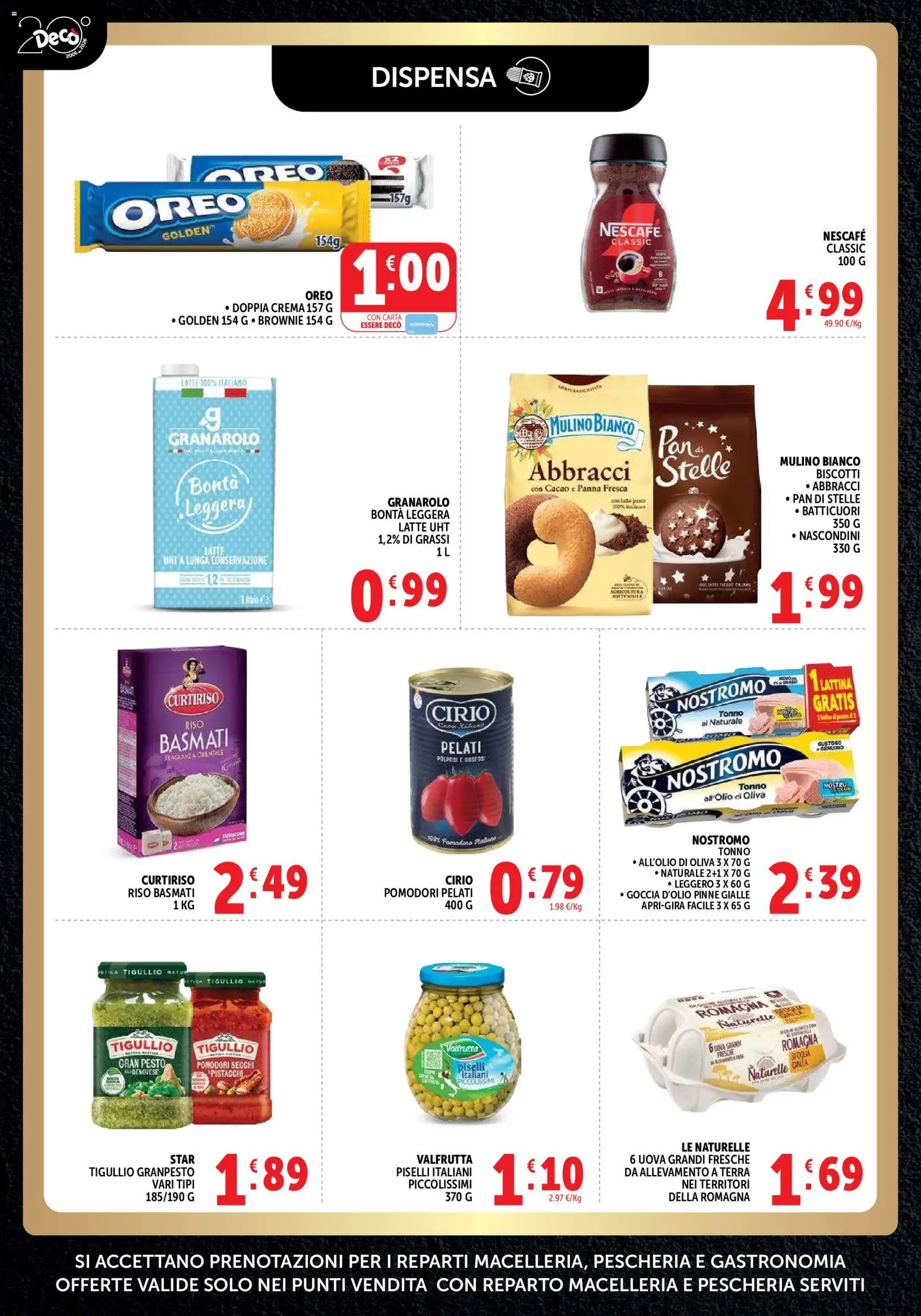 Volantino Decò del 11/08/2026 | Pagina: 4 | Prodotti: Riso Basmati, Biscotti, Pinne, Oreo