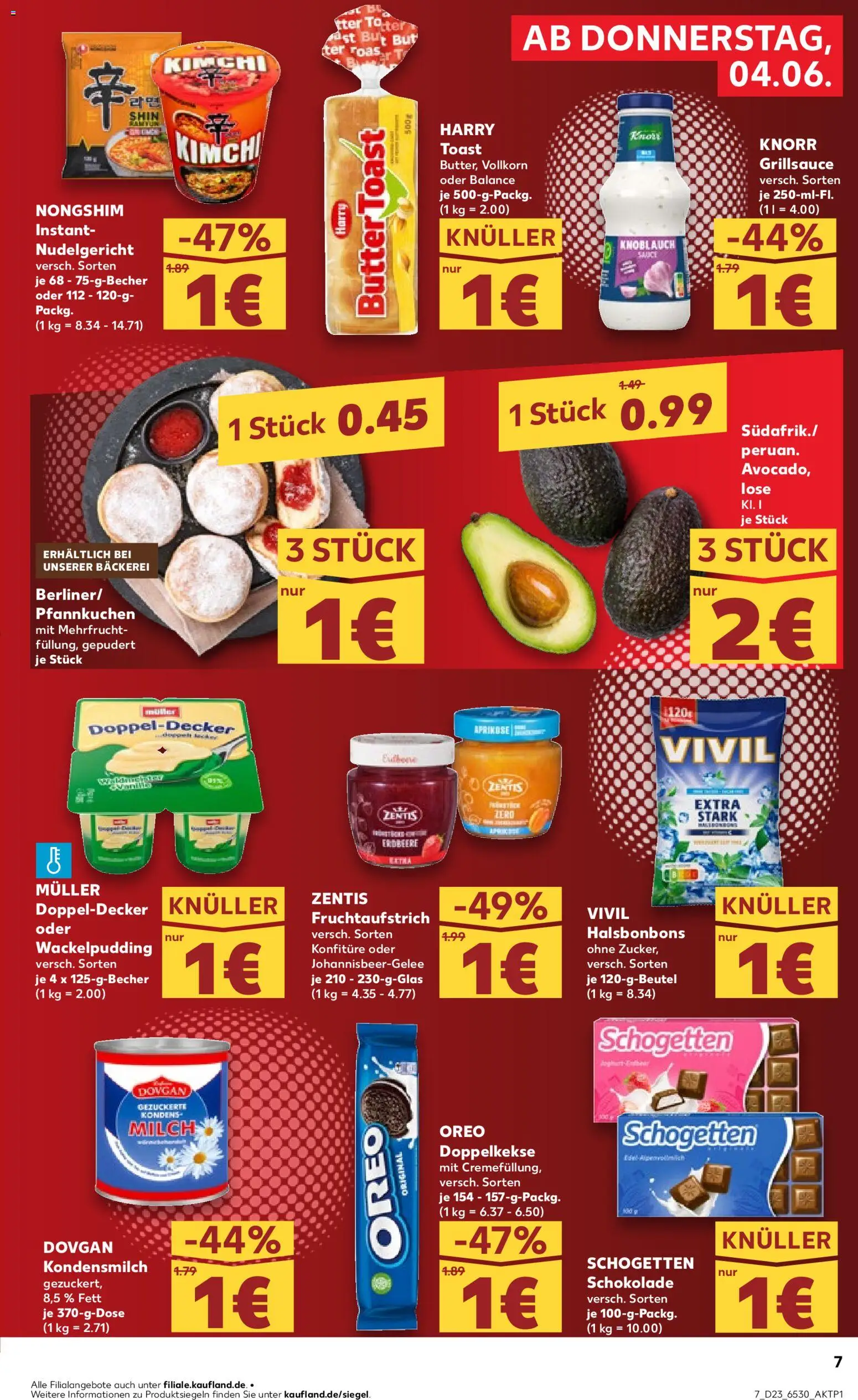 Kaufland Prospekt Frankfurt (Oder) – gültig ab 04.06.2026 | Seite: 7 | Produkte: Grill, Schokolade, Pfannkuchen, Avocado