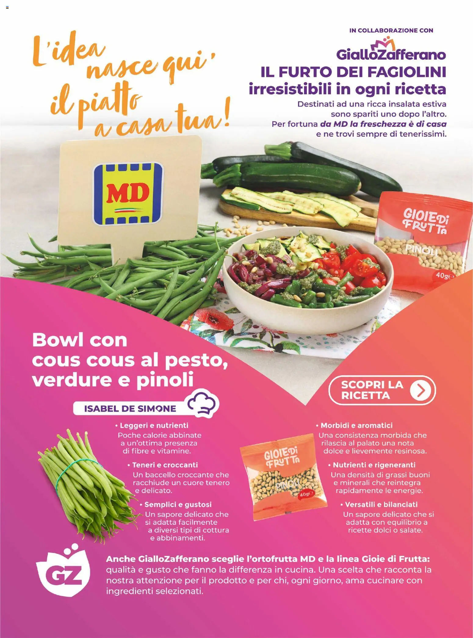 Volantino MD Discount del 14/07/2026 | Pagina: 15 | Prodotti: Insalata, Cous cous, Piatto, Fagiolini