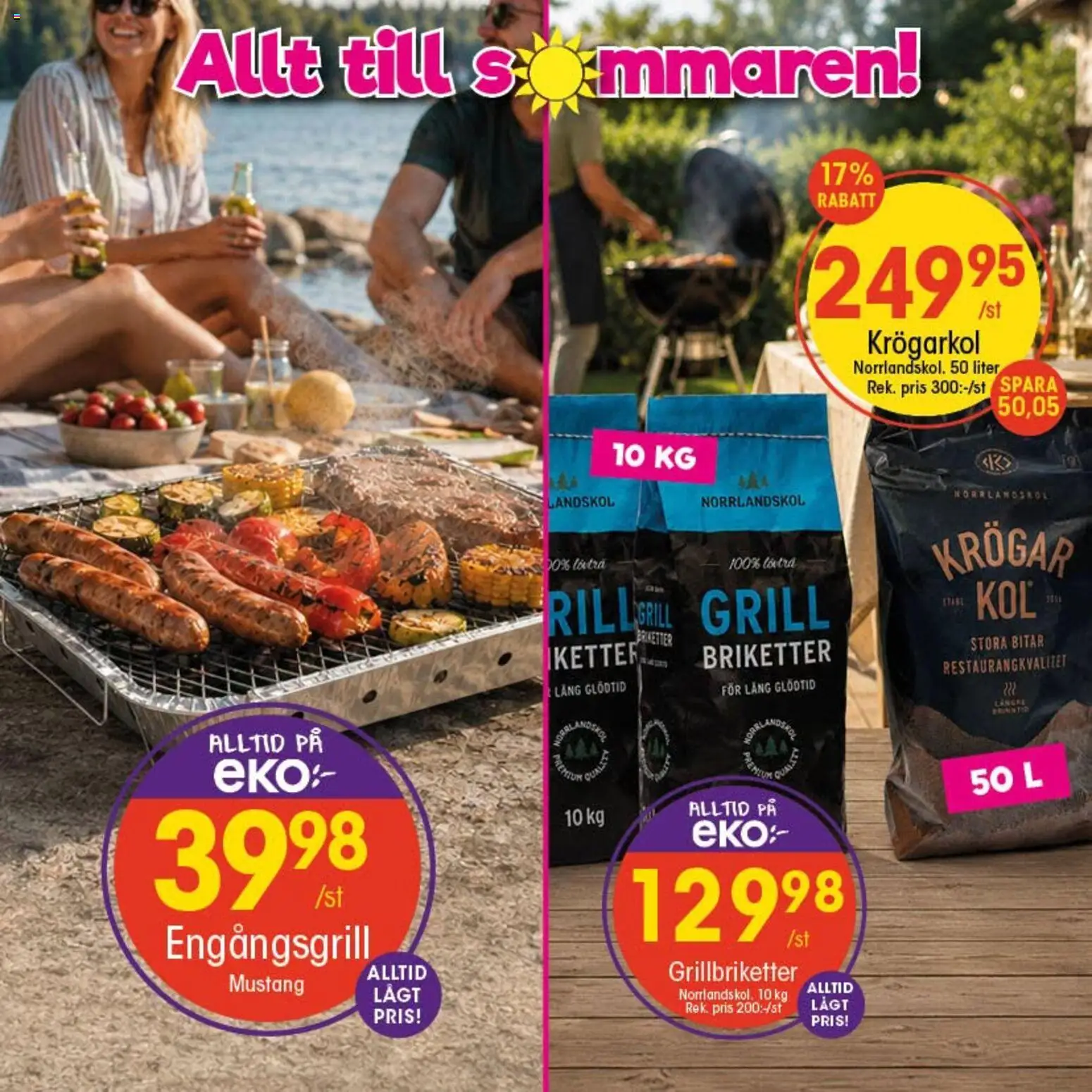 EKO reklamblad aktuell från 20/07/2026 | Sida: 4 | Produkter: Grill, Briketter