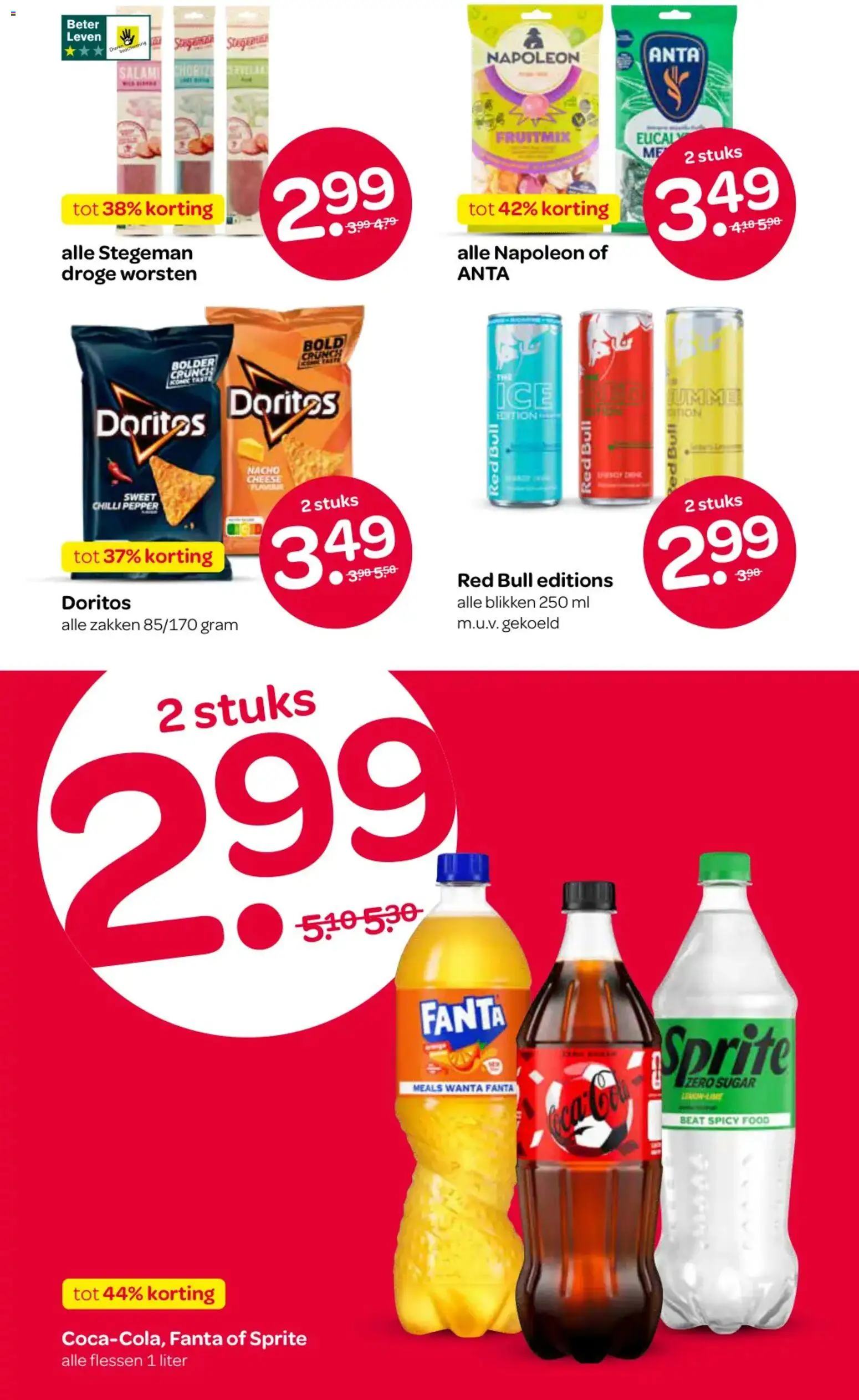 {H1} | Pagina: 13 | Producten: Fanta, Sprite, Red Bull, Doritos