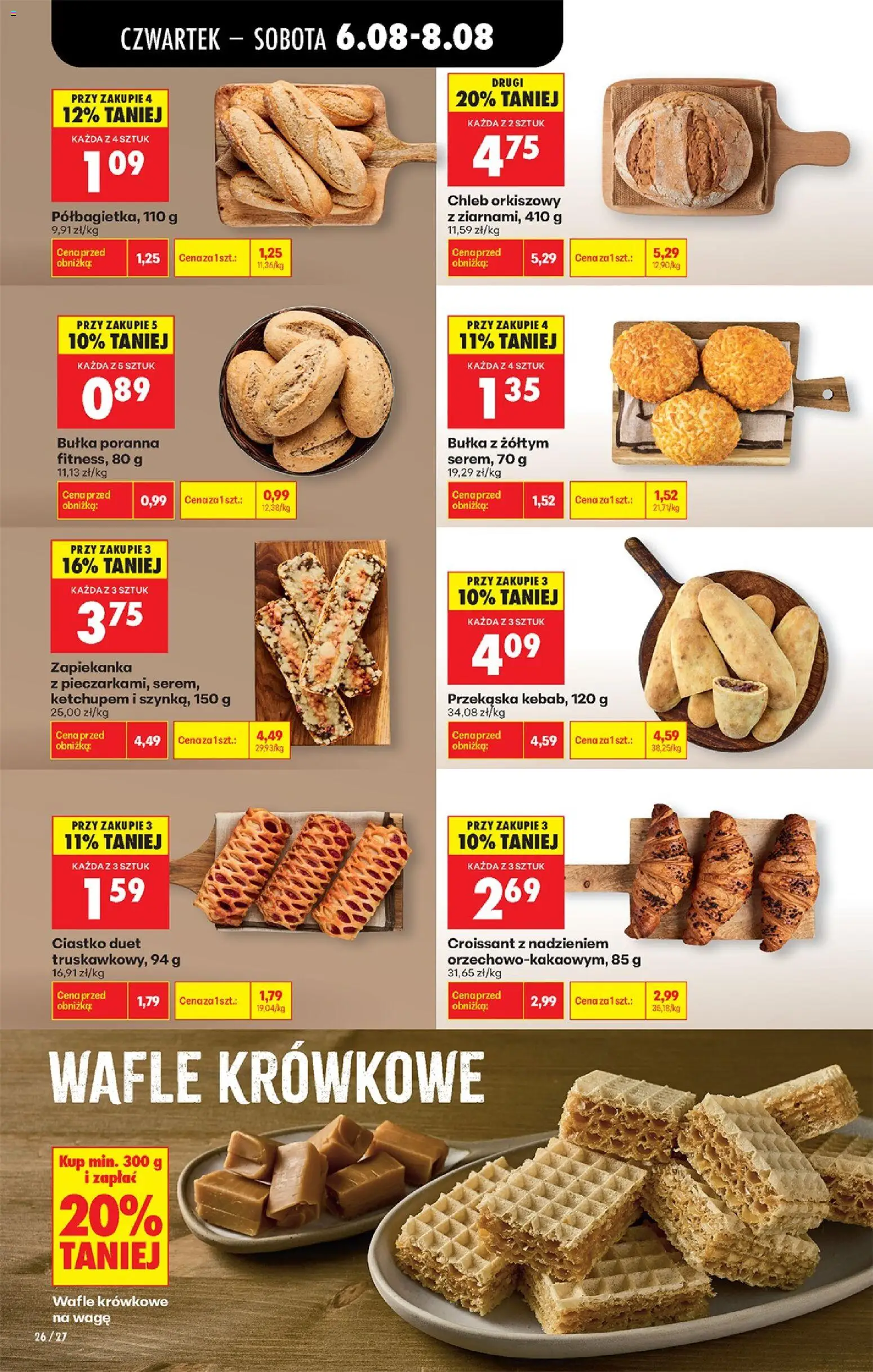 Biedronka Polsko leták - Codziennie niskie ceny od 06.08.2026 | Strana: 42 | Produkty: Chléb, Croissant