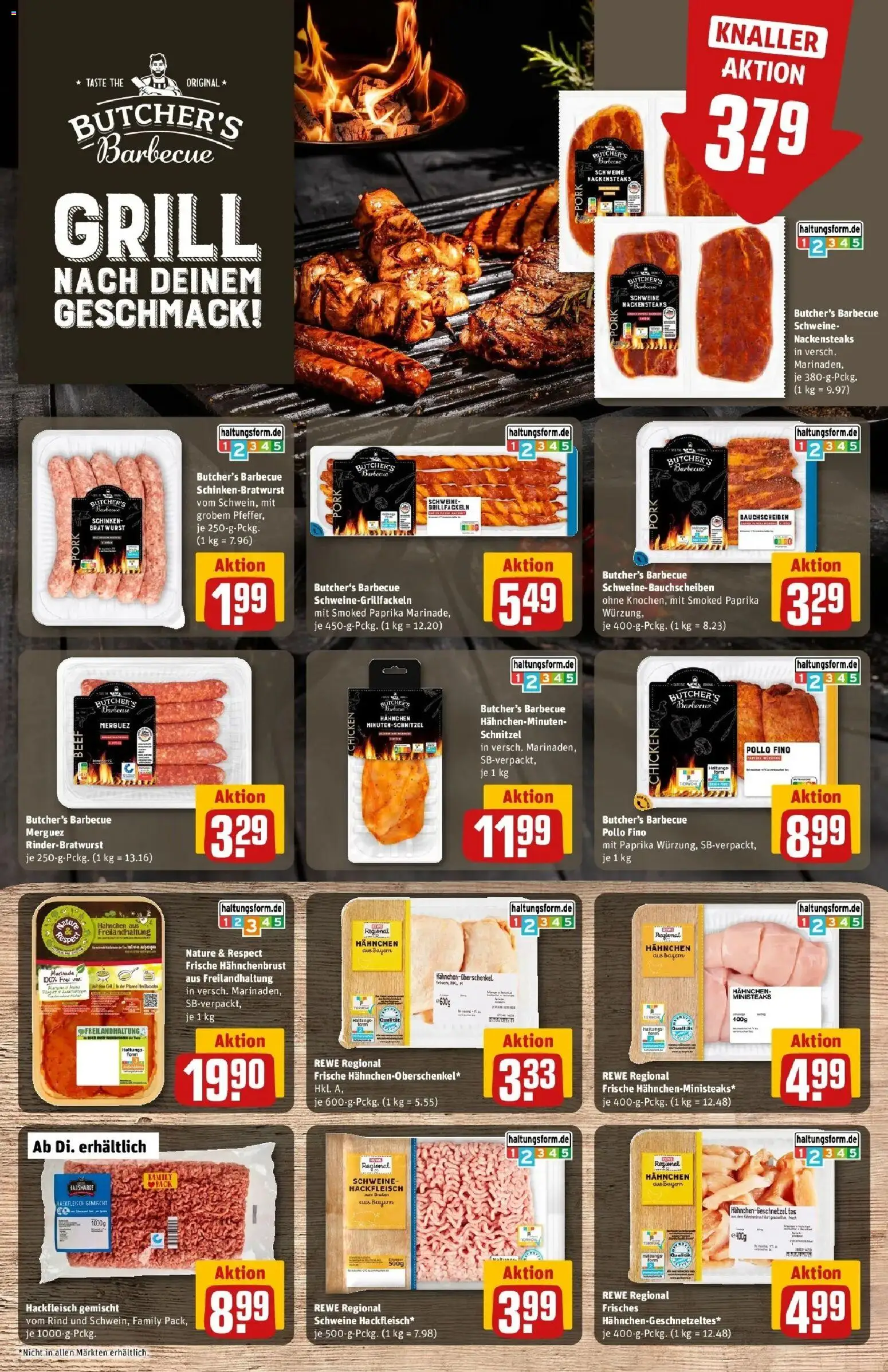 REWE Prospekt ab 31.08.2026 zum Blättern » Angebote | Seite: 9 | Produkte: Hahnchen, Schnitzel, Paprika, Hahnchenbrust