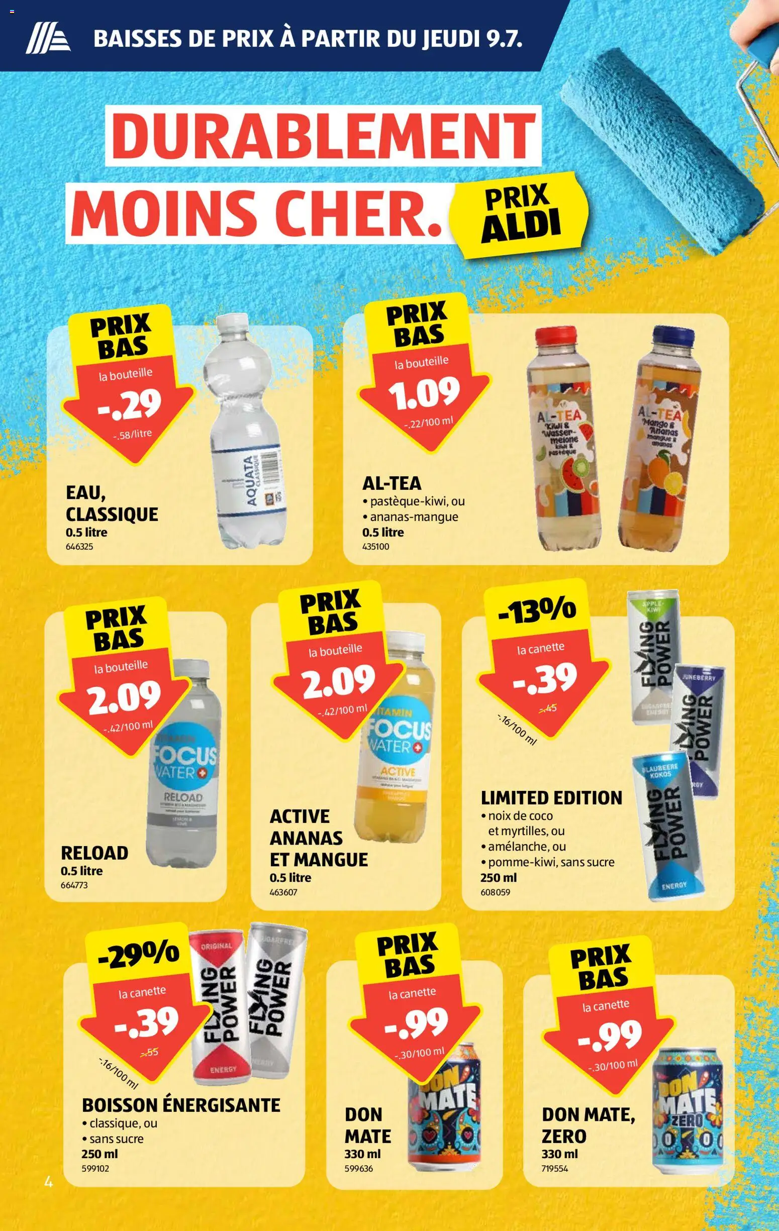Aldi aktionen FR – gültig ab 09.07.2026 | Seite: 4 | Produkte: Ananas, Wasser