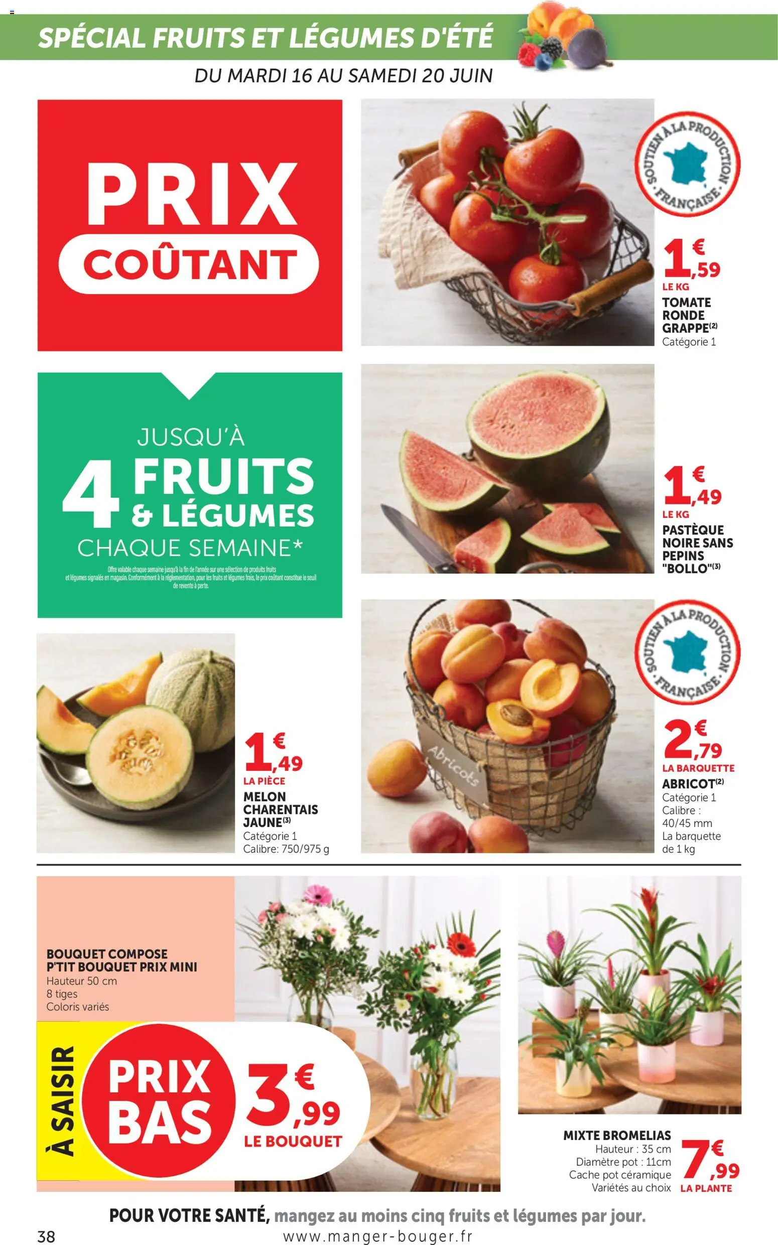 {H1} | Page: 38 | Produits: Melon, Pastèque, Abricots