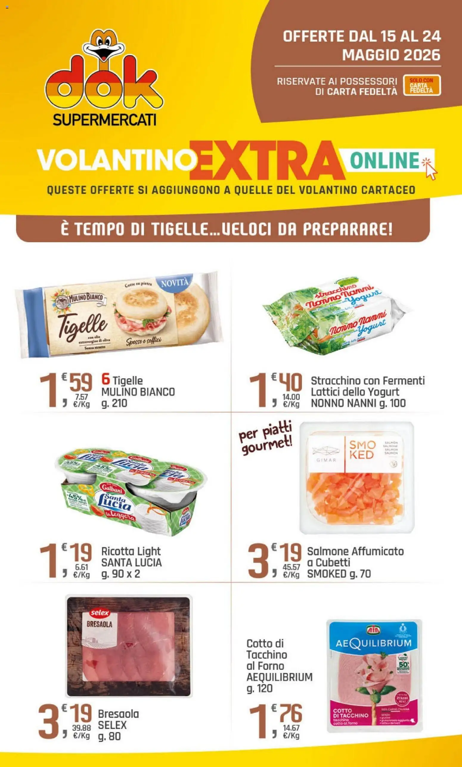 Volantino DOK del 15.05.2026 | Pagina: 21 | Prodotti: Bresaola, Tacchino, Ricotta, Forno