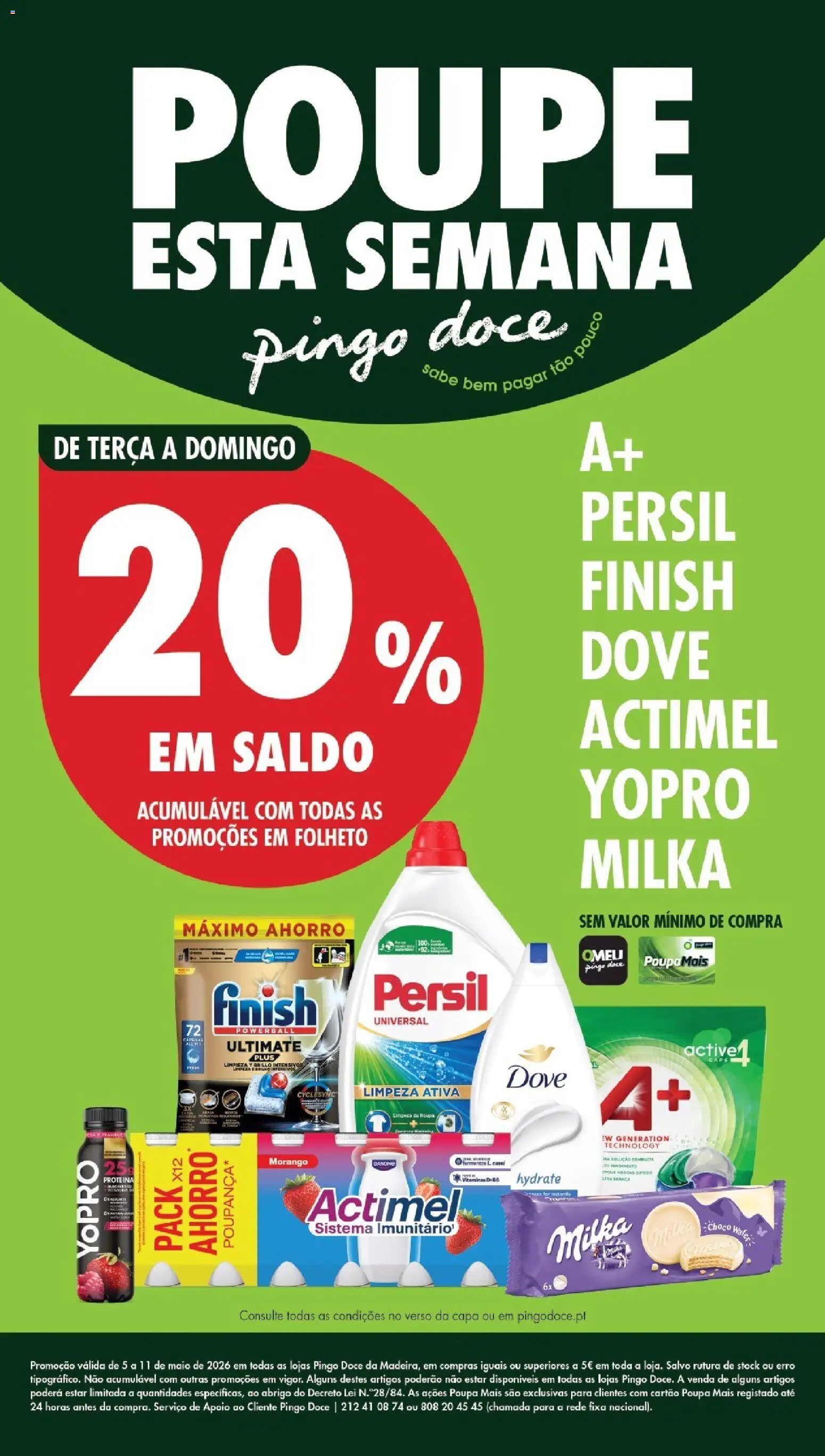 Pingo Doce Poupe Esta Semana Madeira │ válido de 05.05.2026 | Página: 1 | Produtos: Chocolate, Persil, Proteina