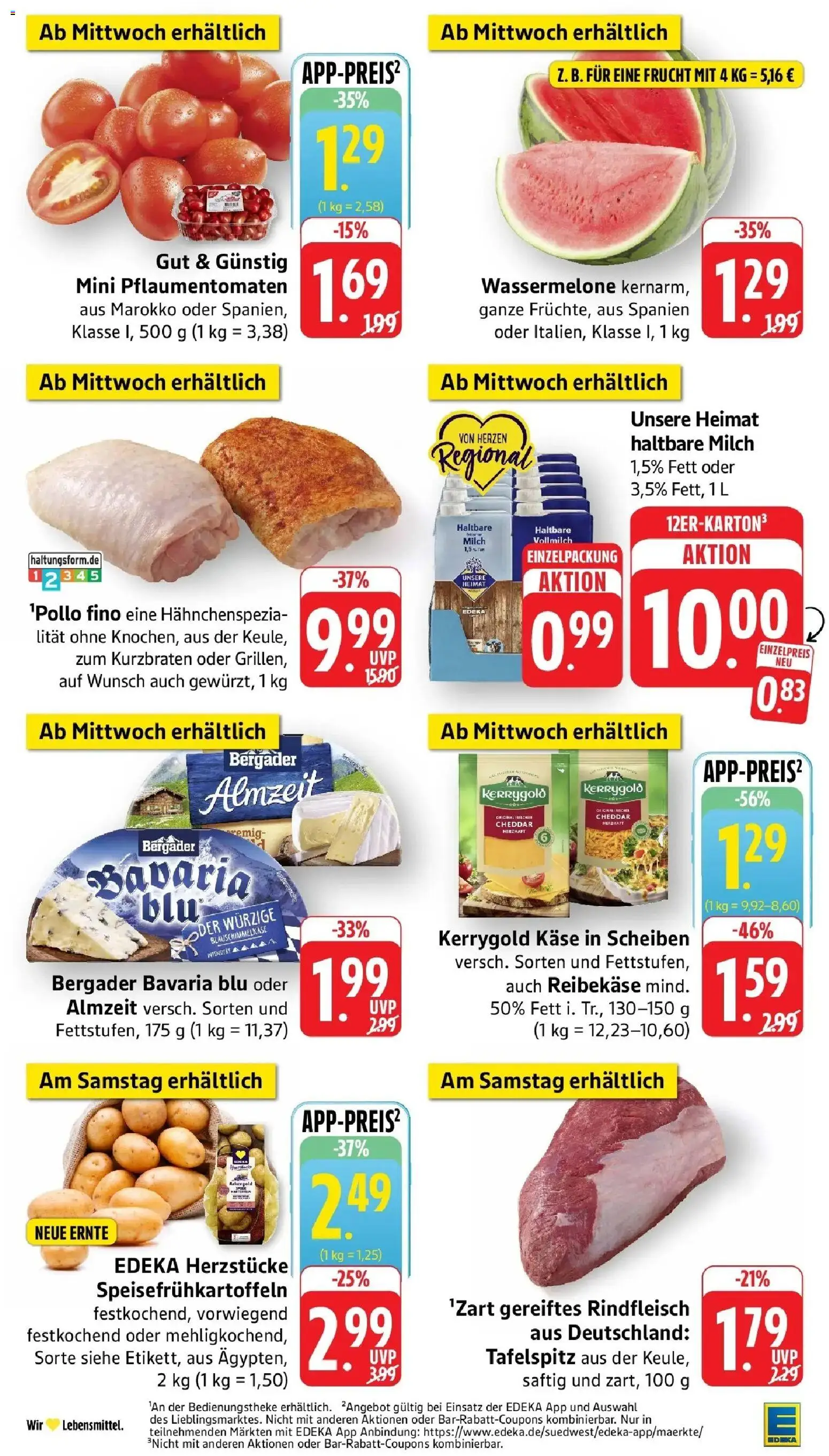 Edeka Prospekt Ulm-Lehr – gültig ab 01.06.2026 | Seite: 39 | Produkte: Tafelspitz, Haltbare milch, Rindfleisch, Reibekase