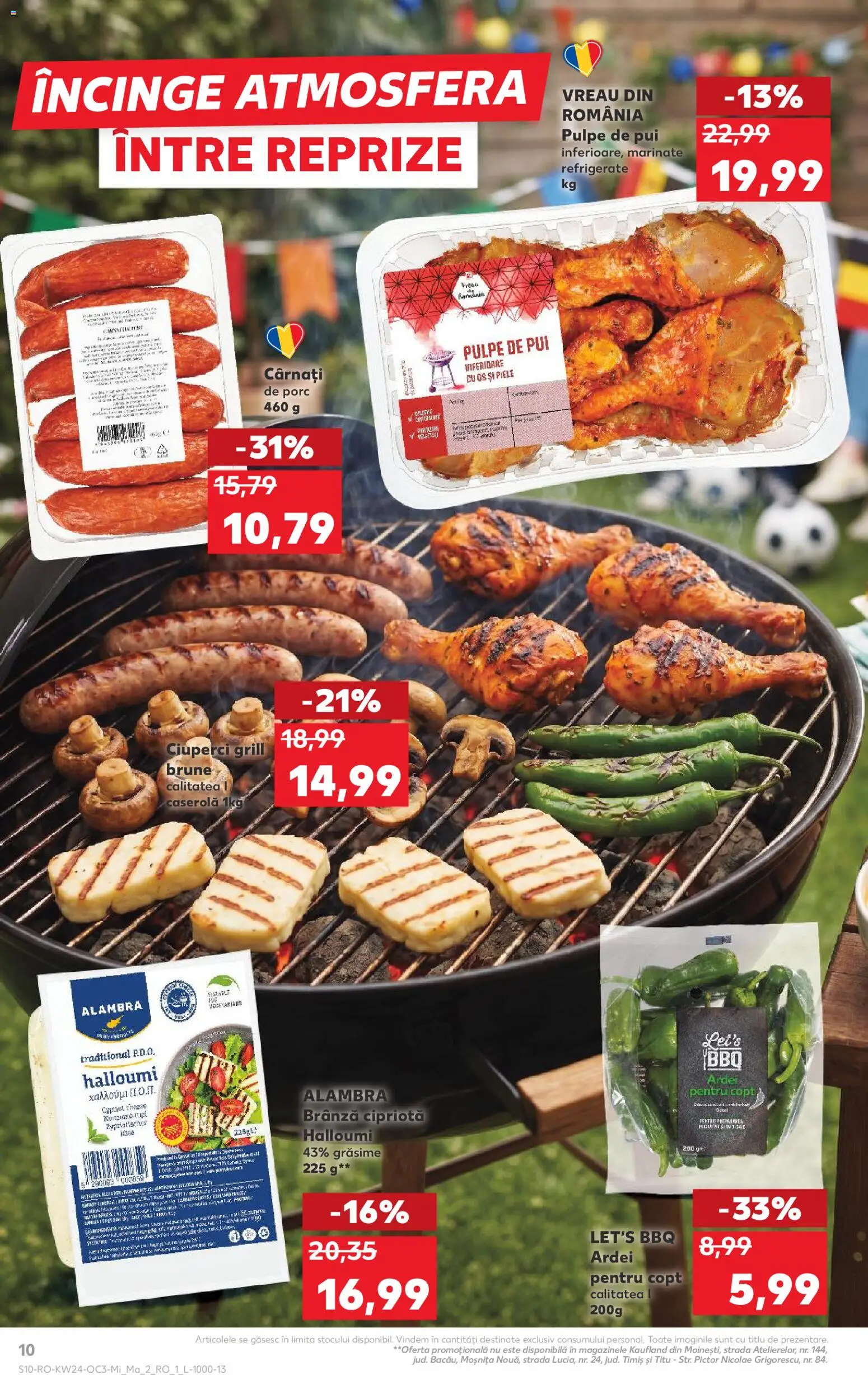 Noul catalog Kaufland – valabil de la 10.06.2026 | Pagină: 10 | Produse: Hacıyatmaz Kedi Oyuncağı, Ciuperci, Ardei, Cârnați