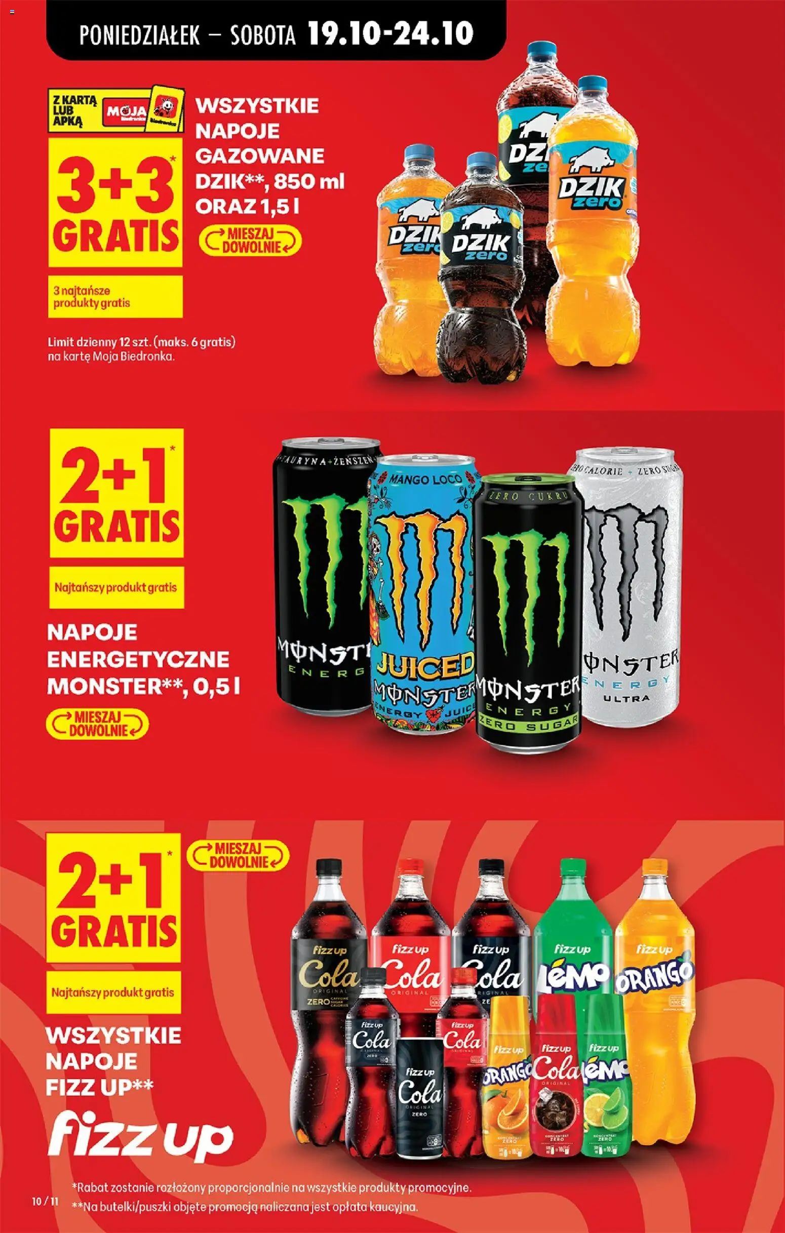 Biedronka Polsko leták - Codziennie niskie ceny od 19.10.2026 | Strana: 14 | Produkty: Mango, Monster, Nápoje, Cola