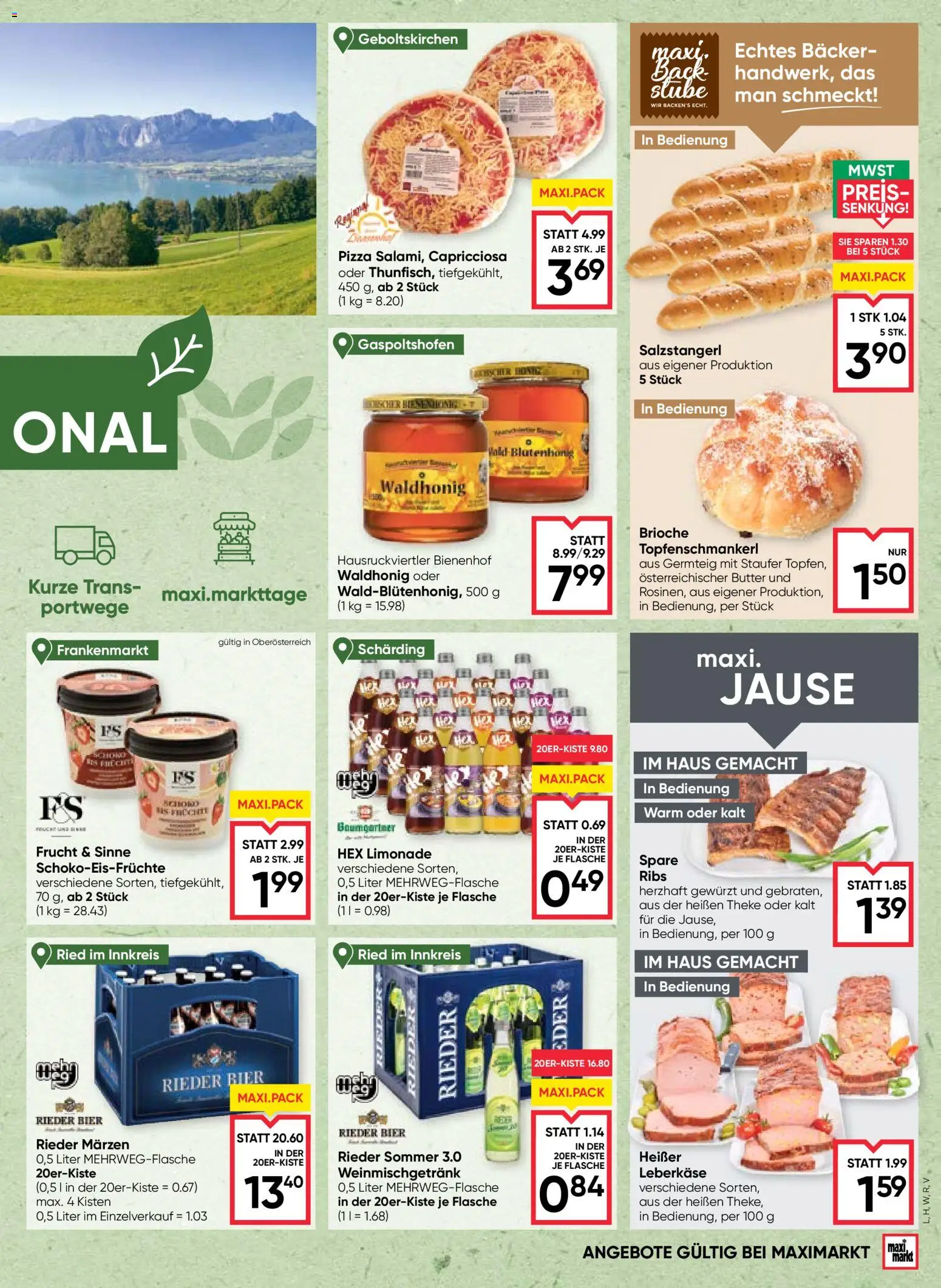 Maximarkt Flugblatt gültig ab 06.08.2026 | Seite: 5 | Produkte: Butter, Pizza, Bier